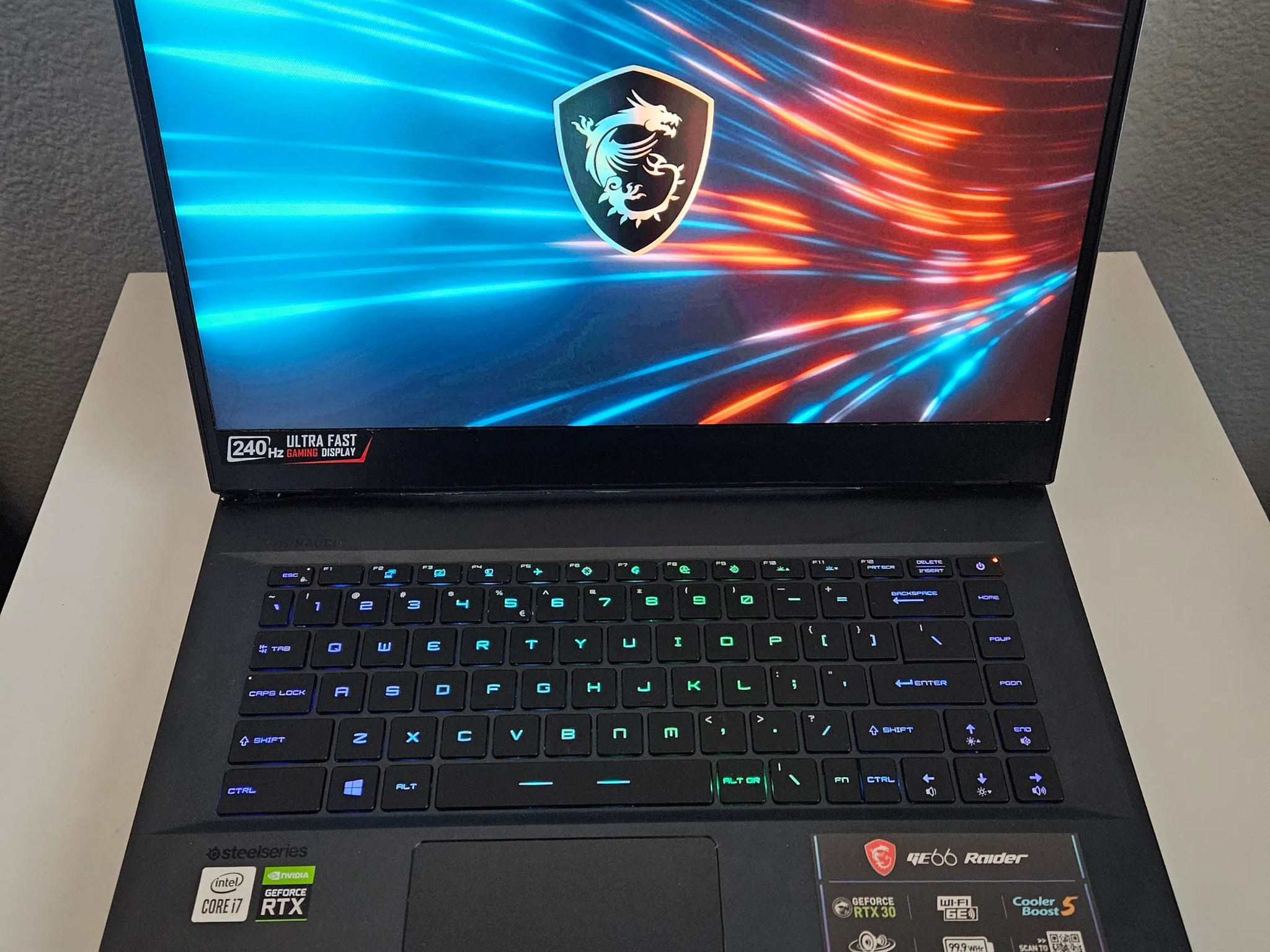 MSI GE66 Raider 15.6" 240Hz i7-10750H 32GB RAM 1TB SSD RTX 3070 Laptop