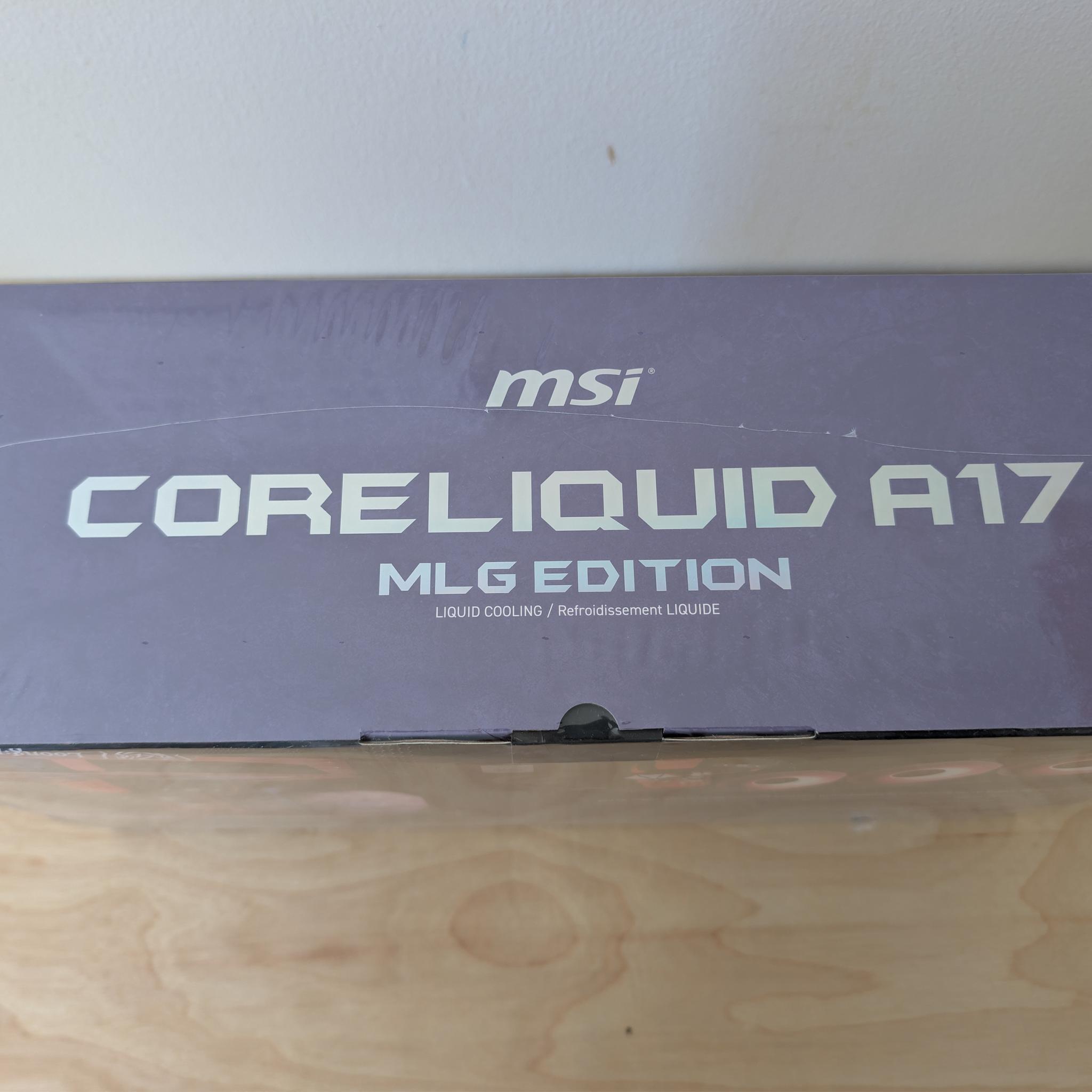 NEW MSI CORELIQUID A17 MLG Edition 360mm ARGB AIO CPU Liquid Cooler | Factory Sealed