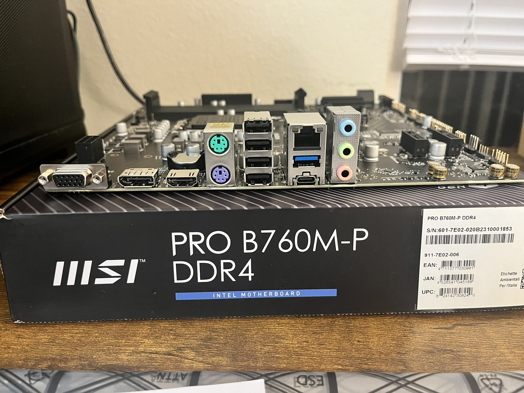 MSI PRO B760M-P DDR4, LGA 1700, mATX motherboard
