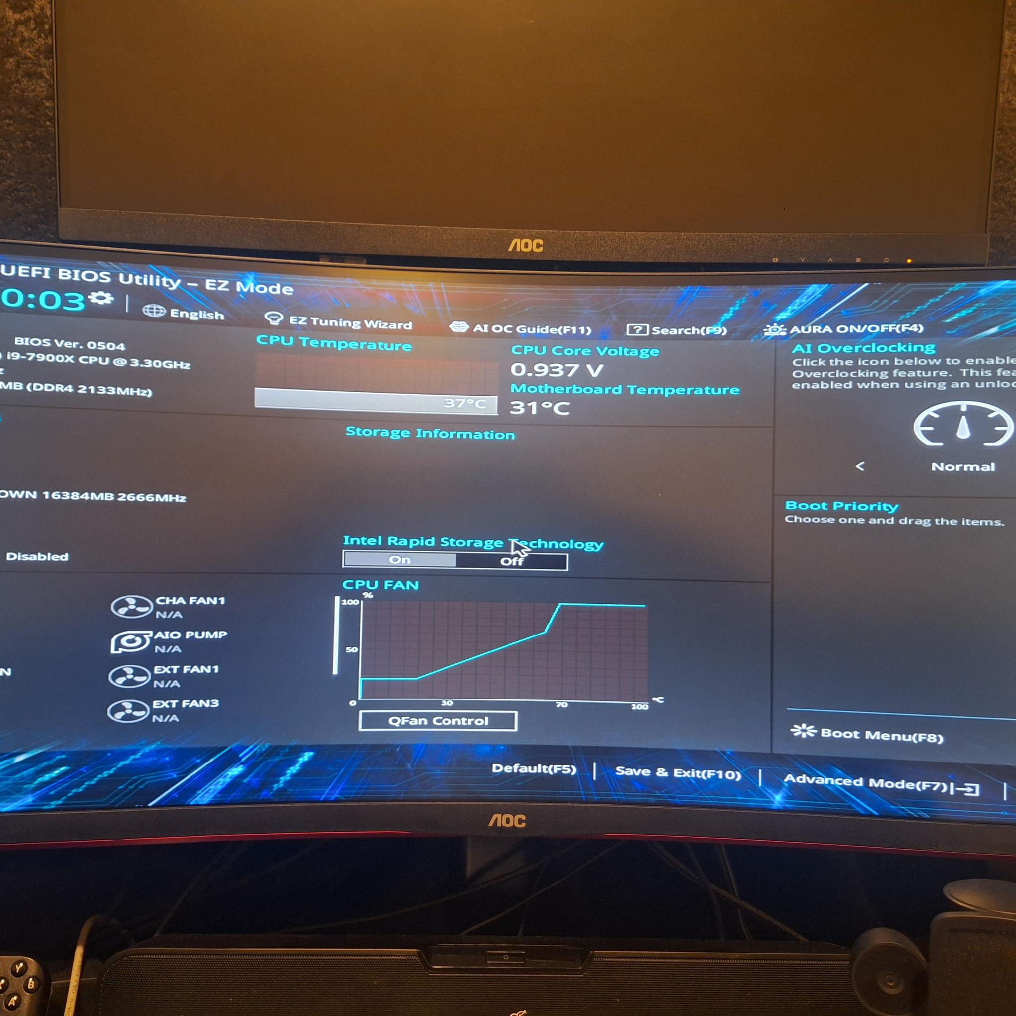 ASUS Prime X299-A II with I9 7900X
