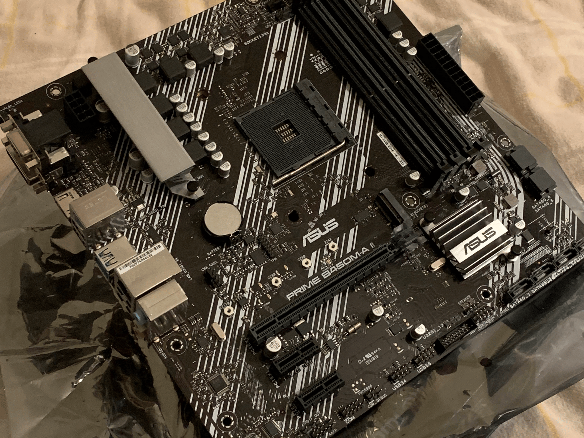 ASUS PRIME B450-A II Micro-ATX Motherboard(IO included) 