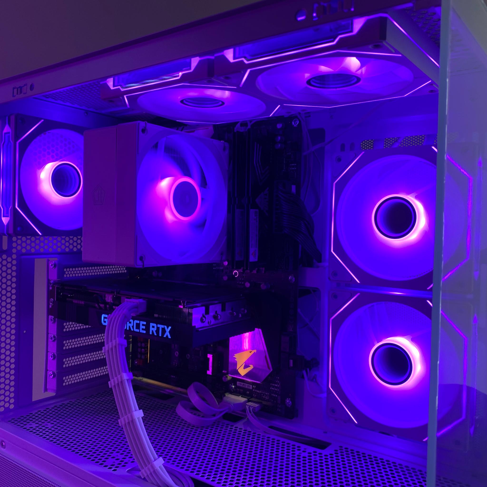 White RGB Gaming PC | RTX 3060 12GB | Ryzen 5 3600 | 16GB DDR4 3200MHz | 500GB M.2 SSD | WiFi