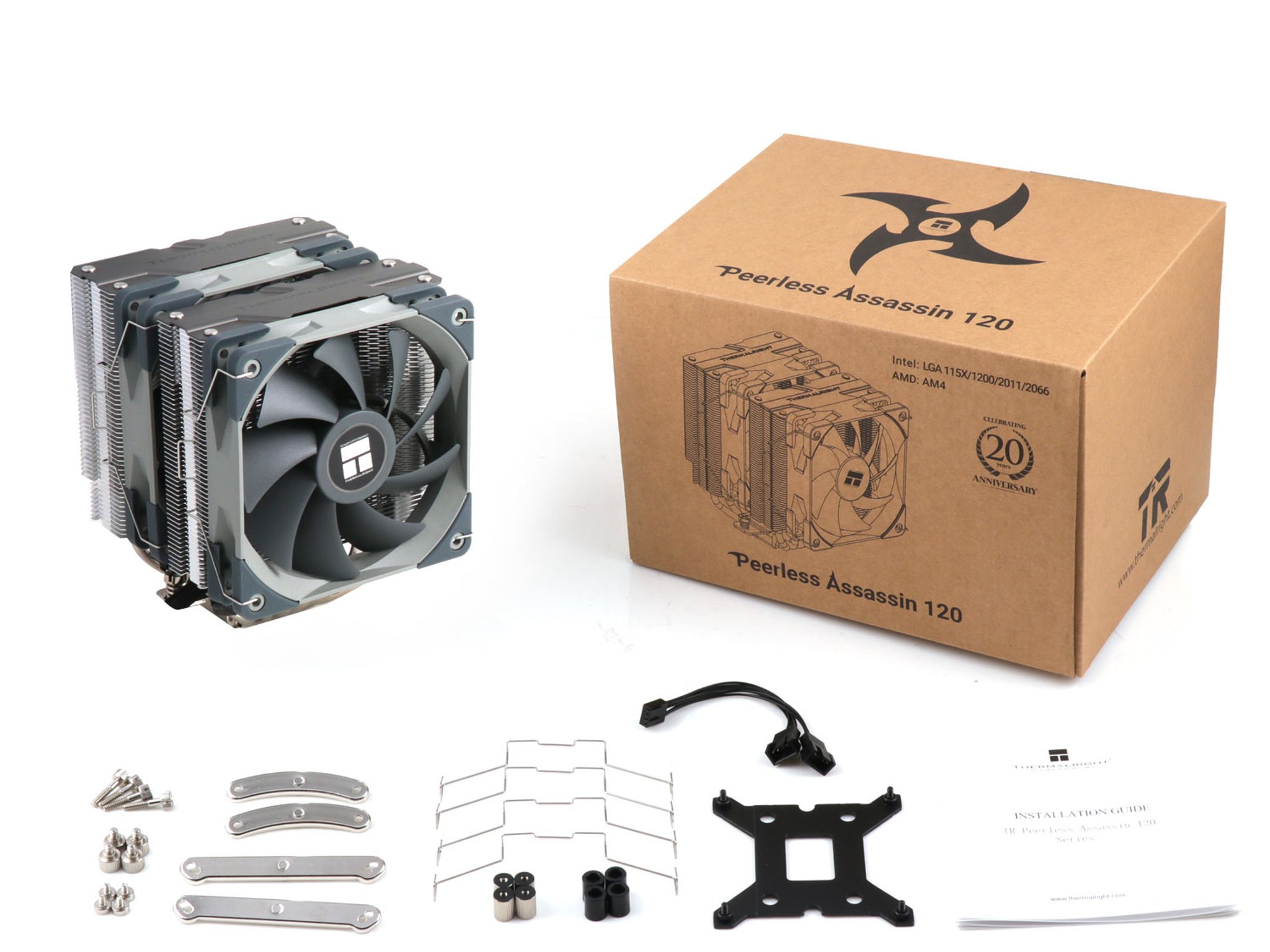 Thermalright Peerless Assassin 120 CPU Air Cooler, 6 Heatpipes, Dual 120mm TL-C12 PWM Fans