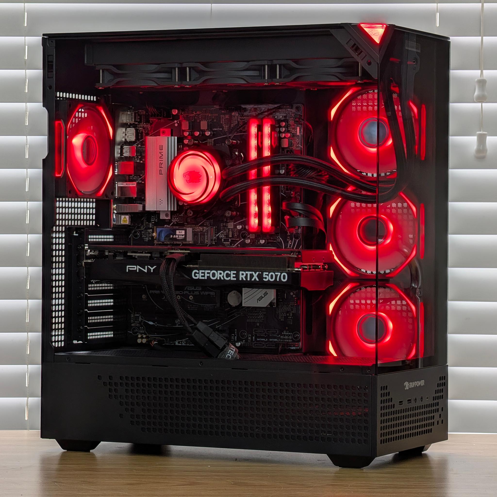 ❤️🖤Ryzen 7 7800x3D | RTX 5070 | 32GB DDR5 | 2TB SSD | Gaming PC🖤❤️