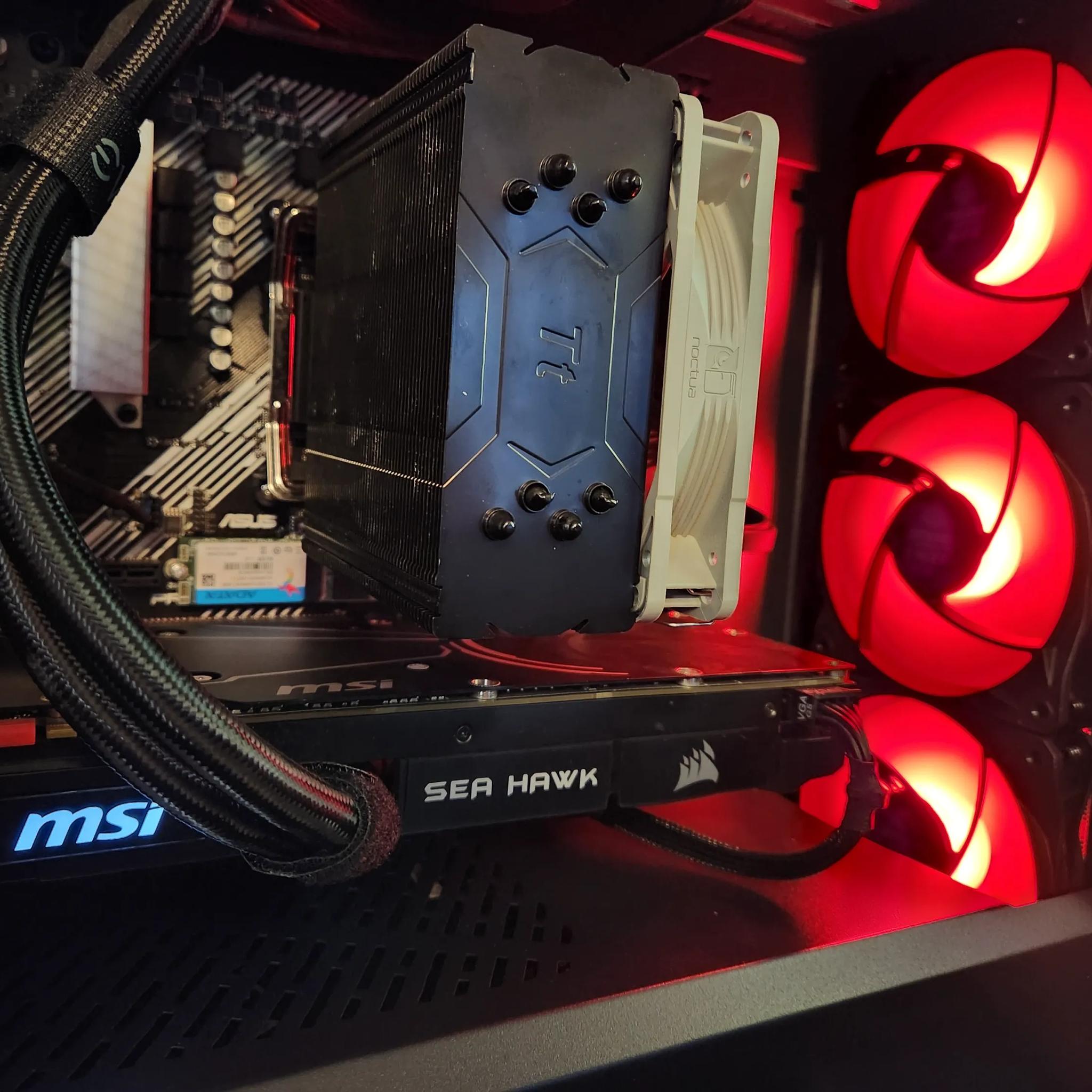 The RED MONSTER 2 1080p gaming pc GTX 1080 SEAHAWK and Ryzen 7 1700X