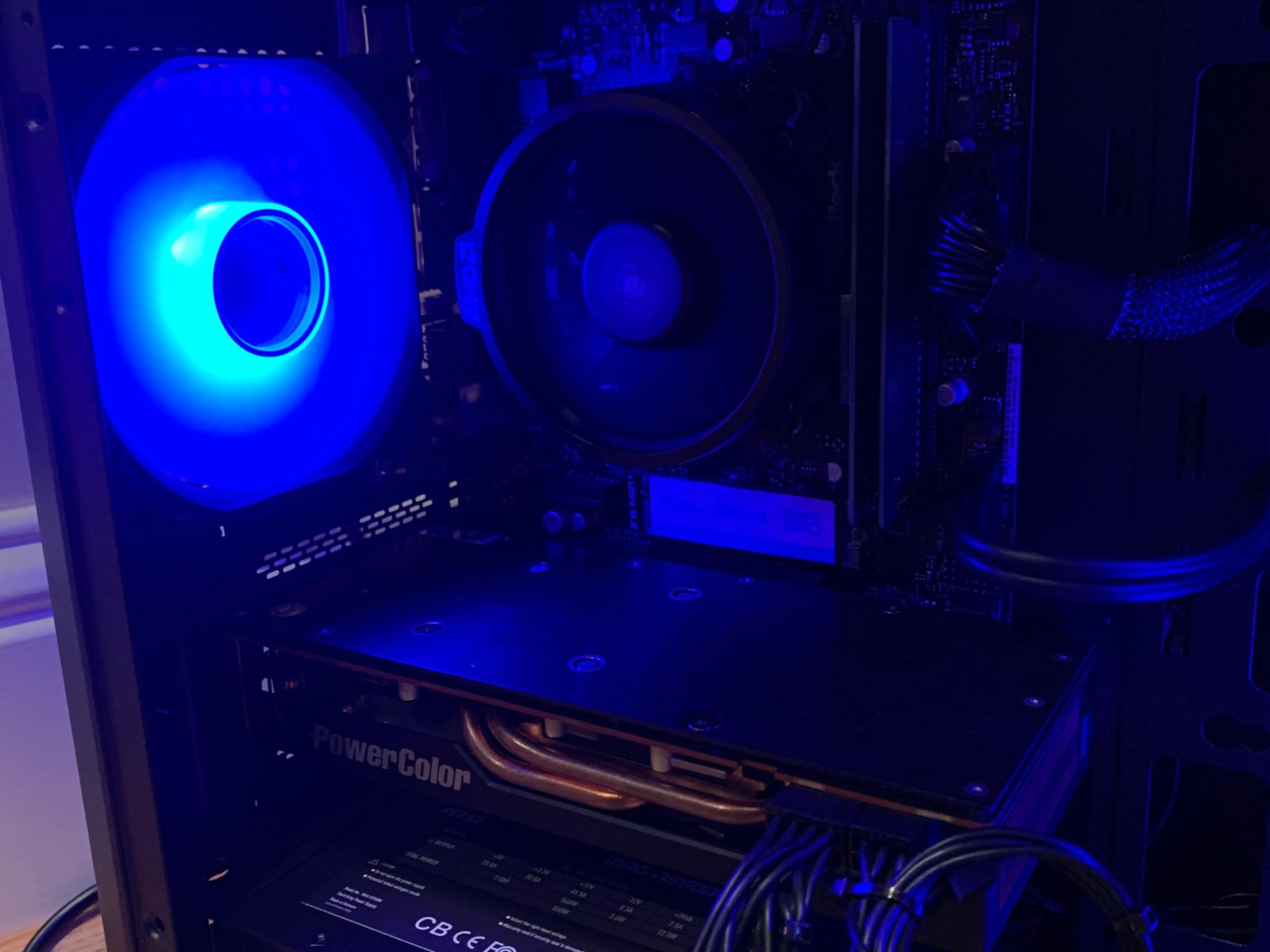 RX 5700 XT RYZEN 5 3600 CUSTOM RGB GAMING PC 16GB RAM 500GB M.2 NVMe SSD WINDOWS 10 INSTALLED