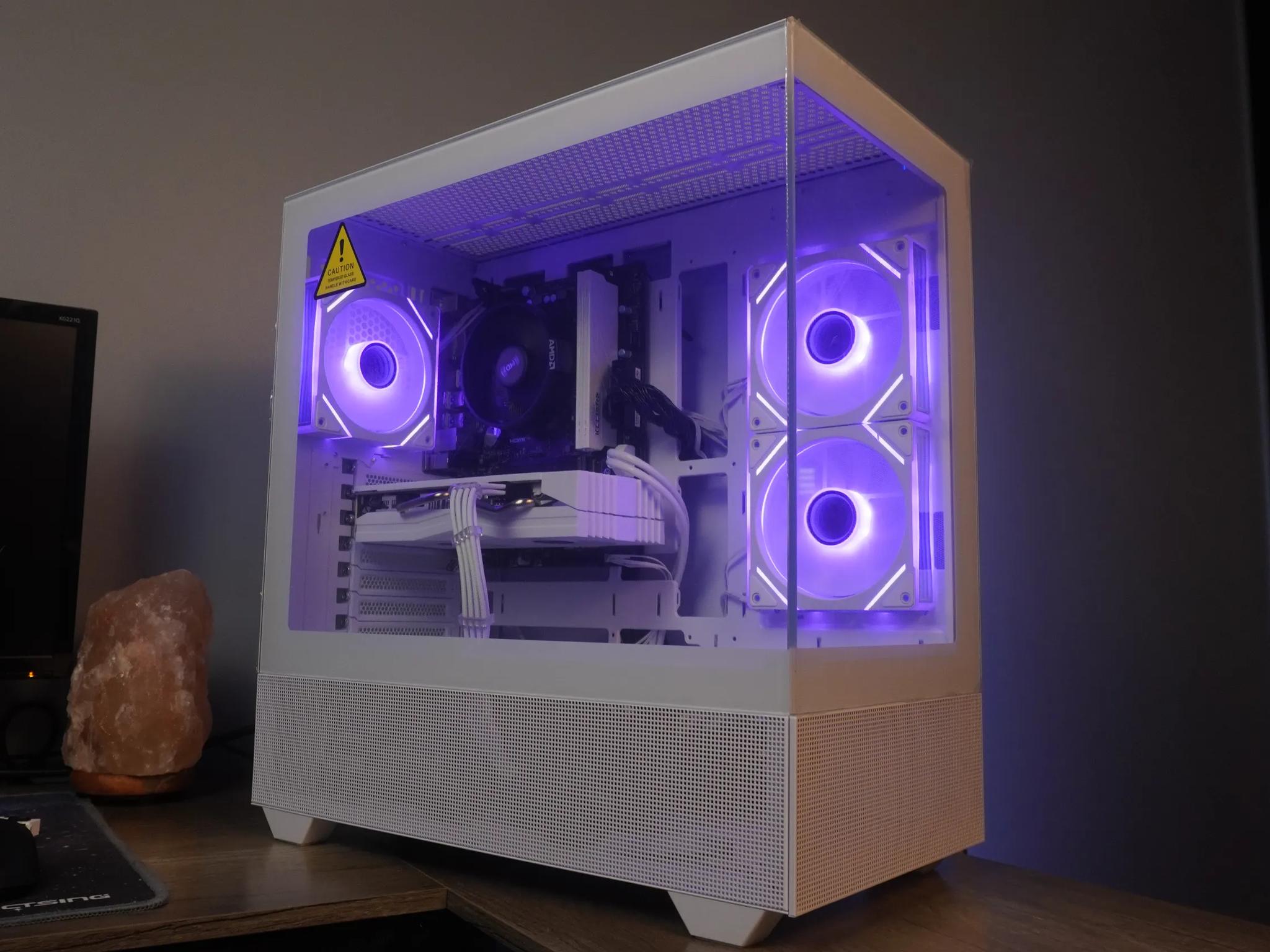 🤍ALL WHITE🤍 Starter GAMING MACHINE 🧡RX 580 2048SP 🧡 Ryzen 5 5500 | 32GB | 1TB...