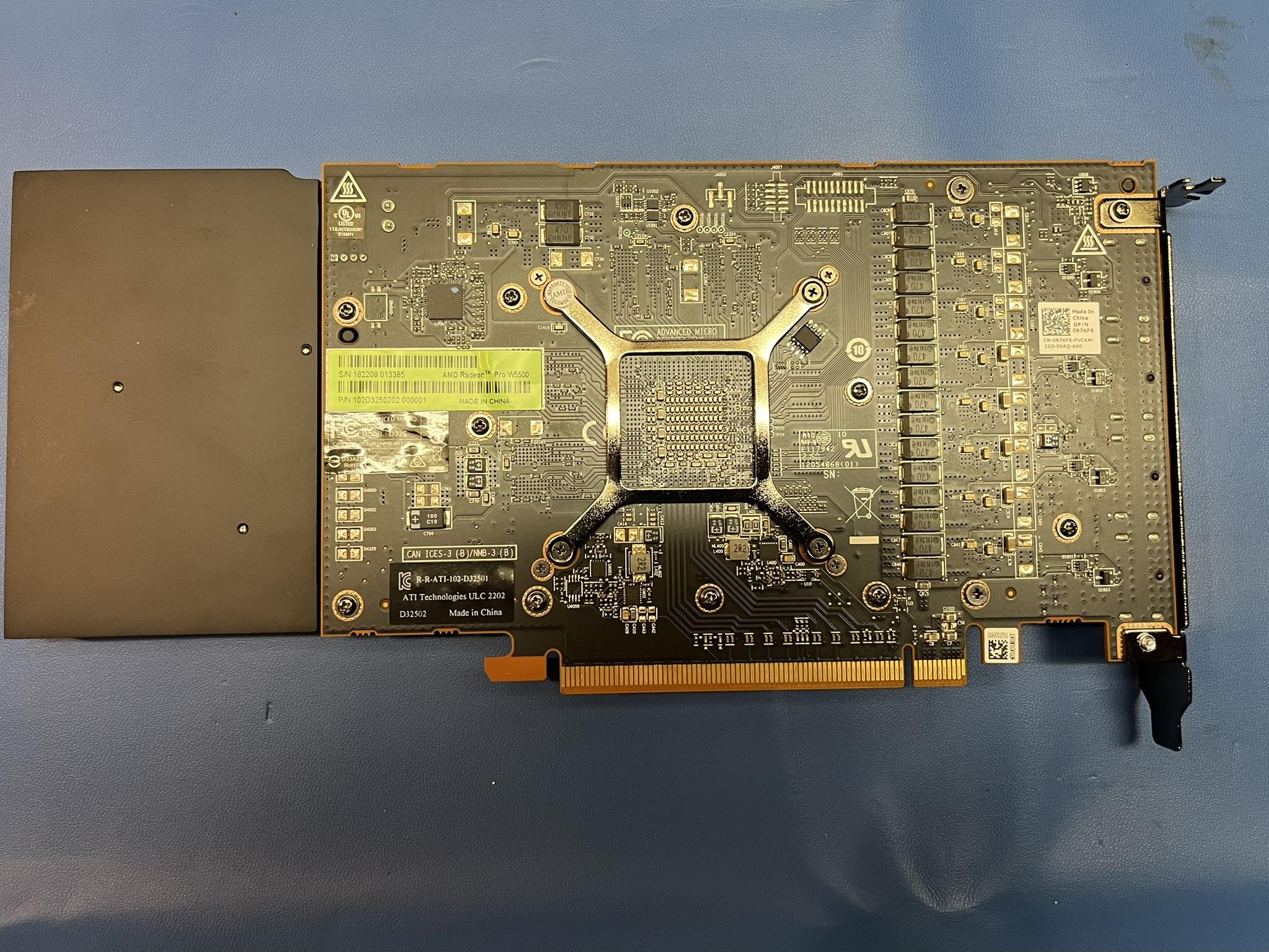 Radeon Pro W5500 8GB VRAM