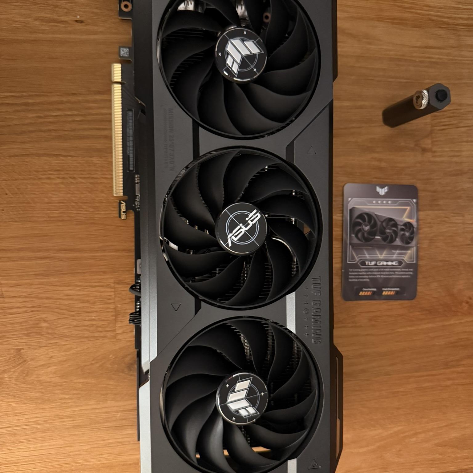 ASUS TUF Gaming NVIDIA GeForce RTX 4070 Ti SUPER OC 16 GB GDDR6X! WORKS PERFECT!