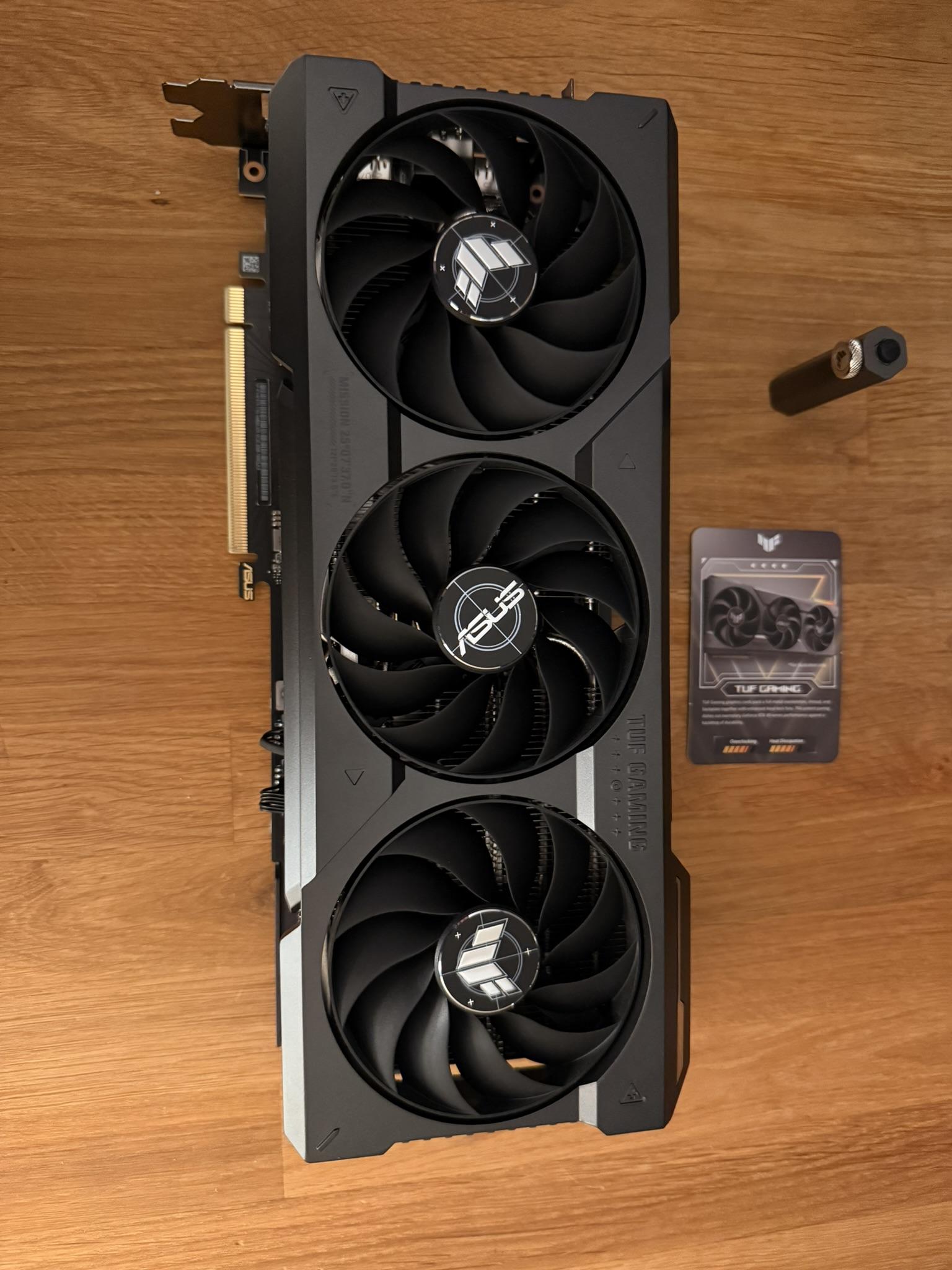 ASUS TUF Gaming NVIDIA GeForce RTX 4070 Ti SUPER OC 16 GB GDDR6X! WORKS PERFECT!