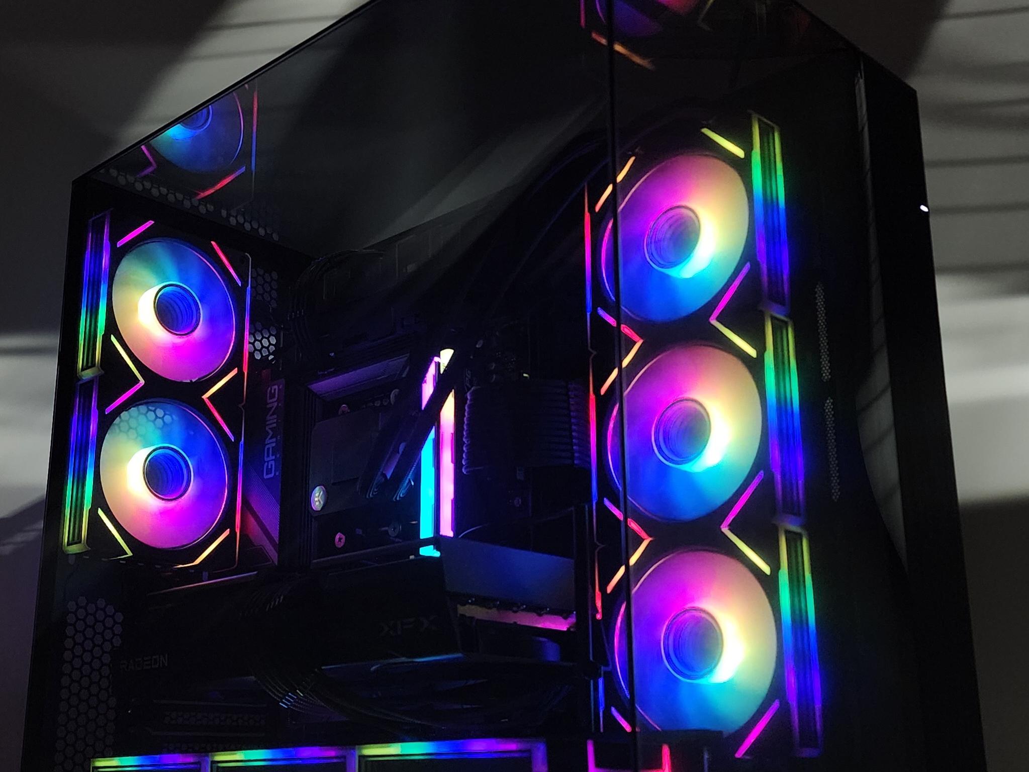 Gaming PC Ryzen 7 9700X 32GB RAM 2TB SSD RX 9070 XT 16GB Windows 11 Computer