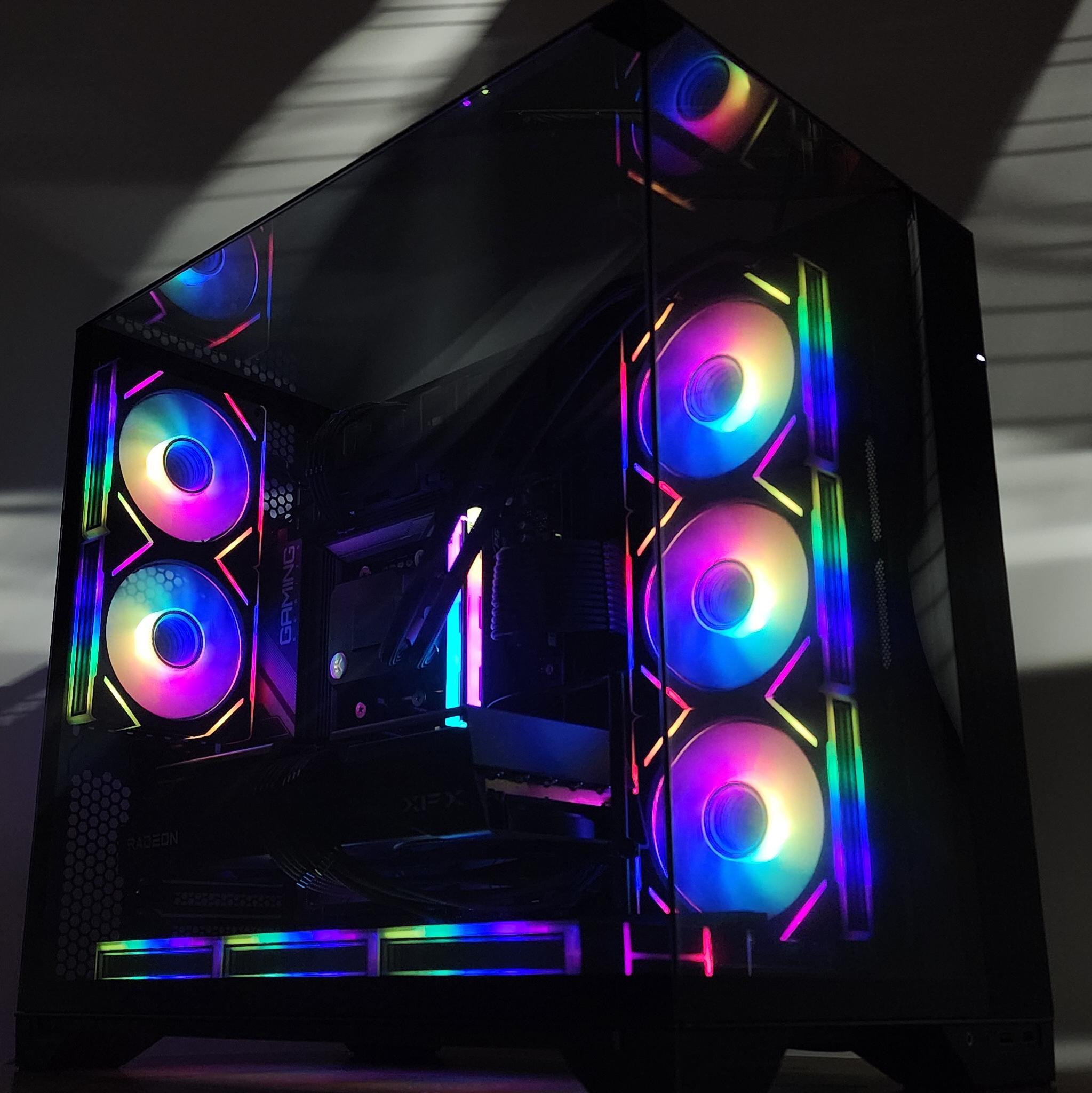 Gaming PC Ryzen 7 9700X 32GB RAM 2TB SSD RX 9070 XT 16GB Windows 11 Computer