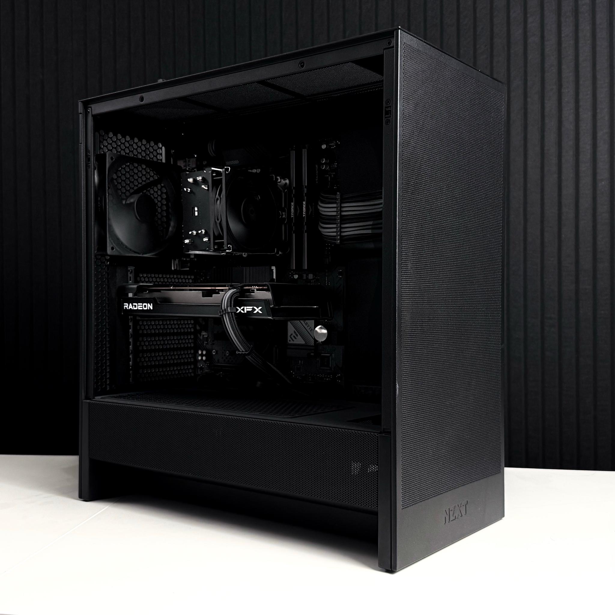 Blackout Gaming/Workstation PC | Ryzen 5600 + RX6600 | 16GB DDR4 | 1TB NVMe