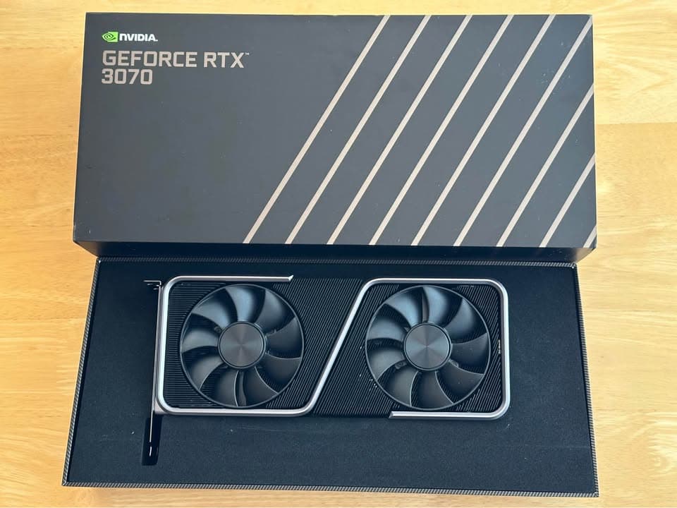 Nvidia RTX 3070 FE 8 GB (Founders Edition) with original box
