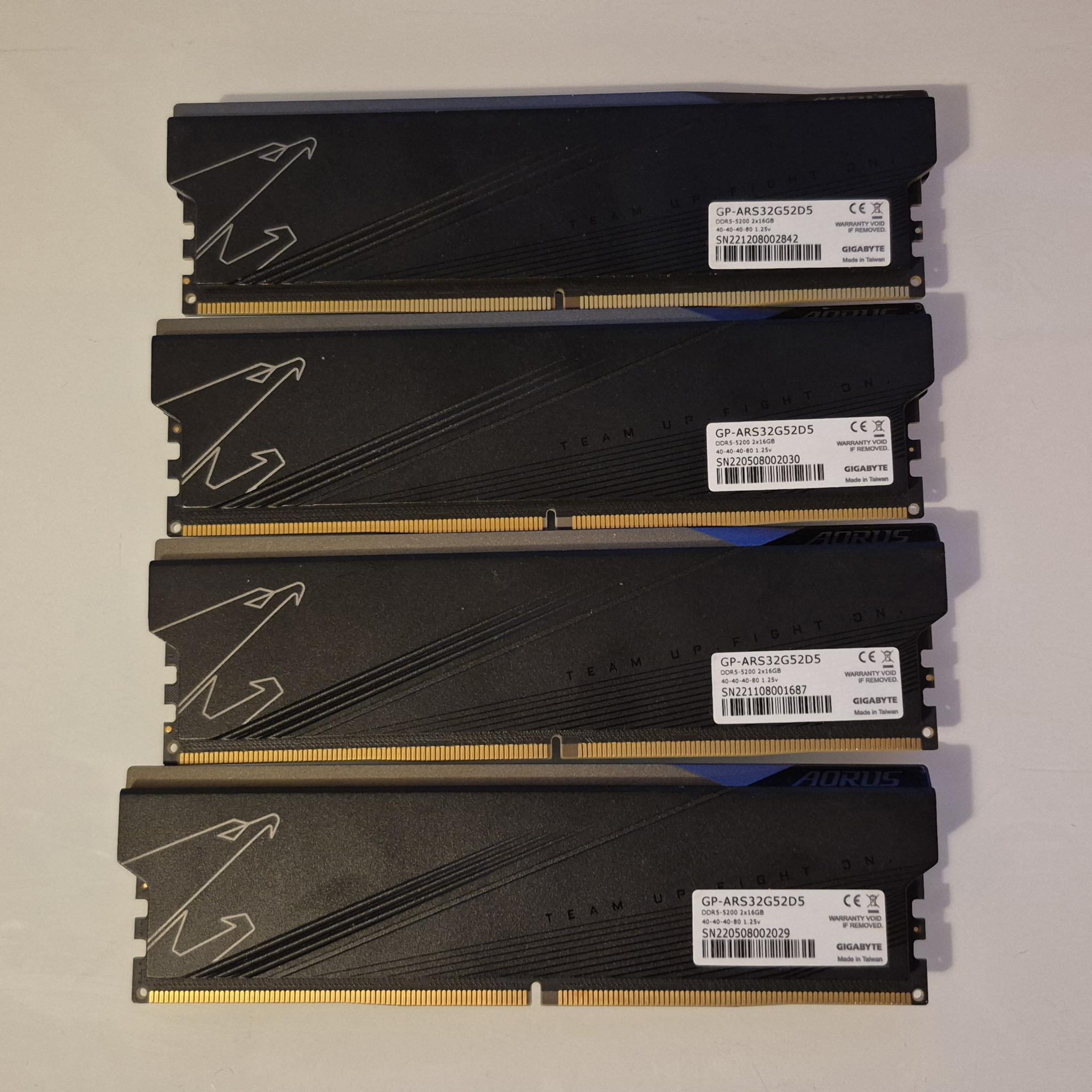 Aorus 64GB DDR5 5200mhz