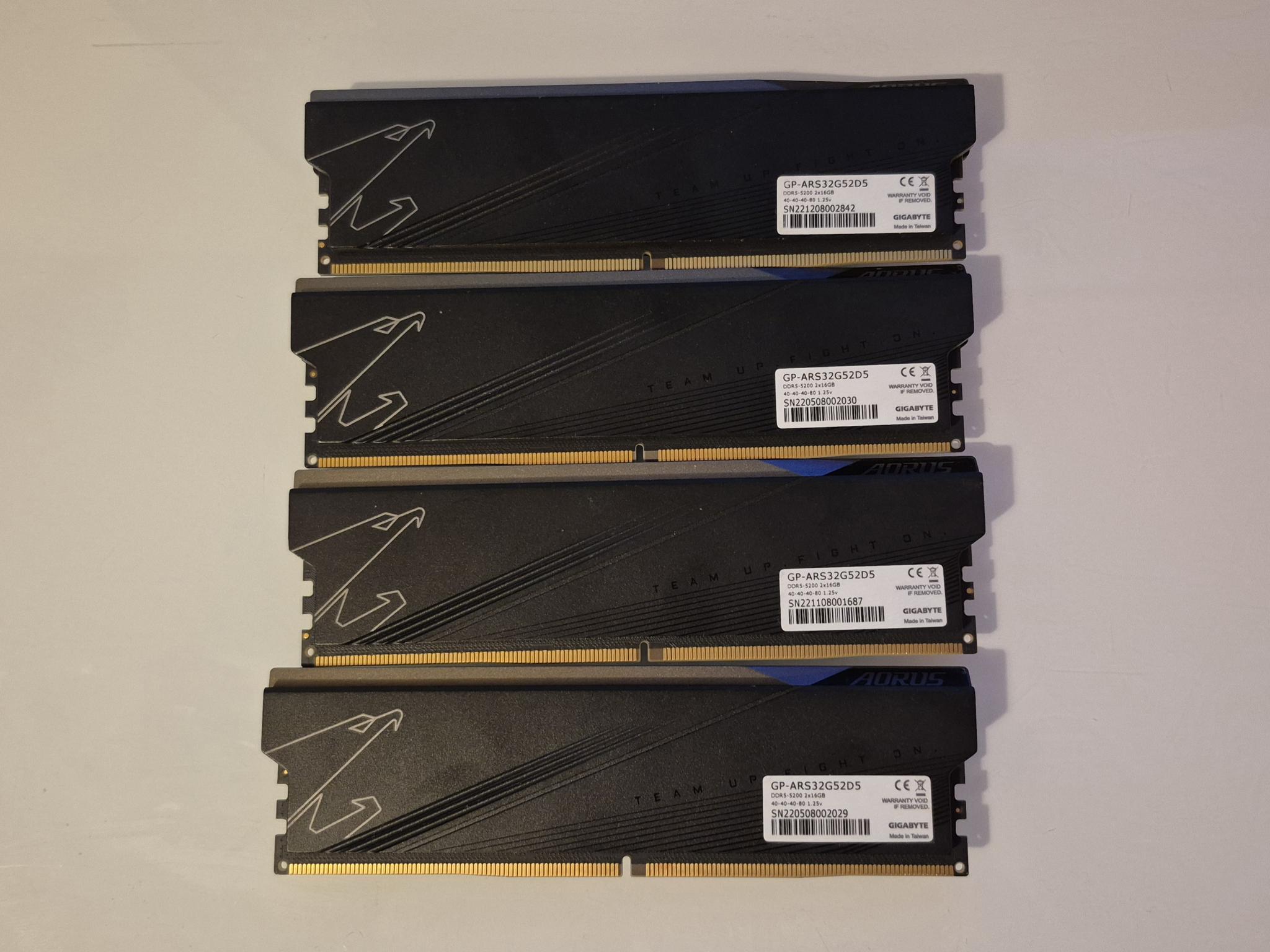 Aorus 64GB DDR5 5200mhz