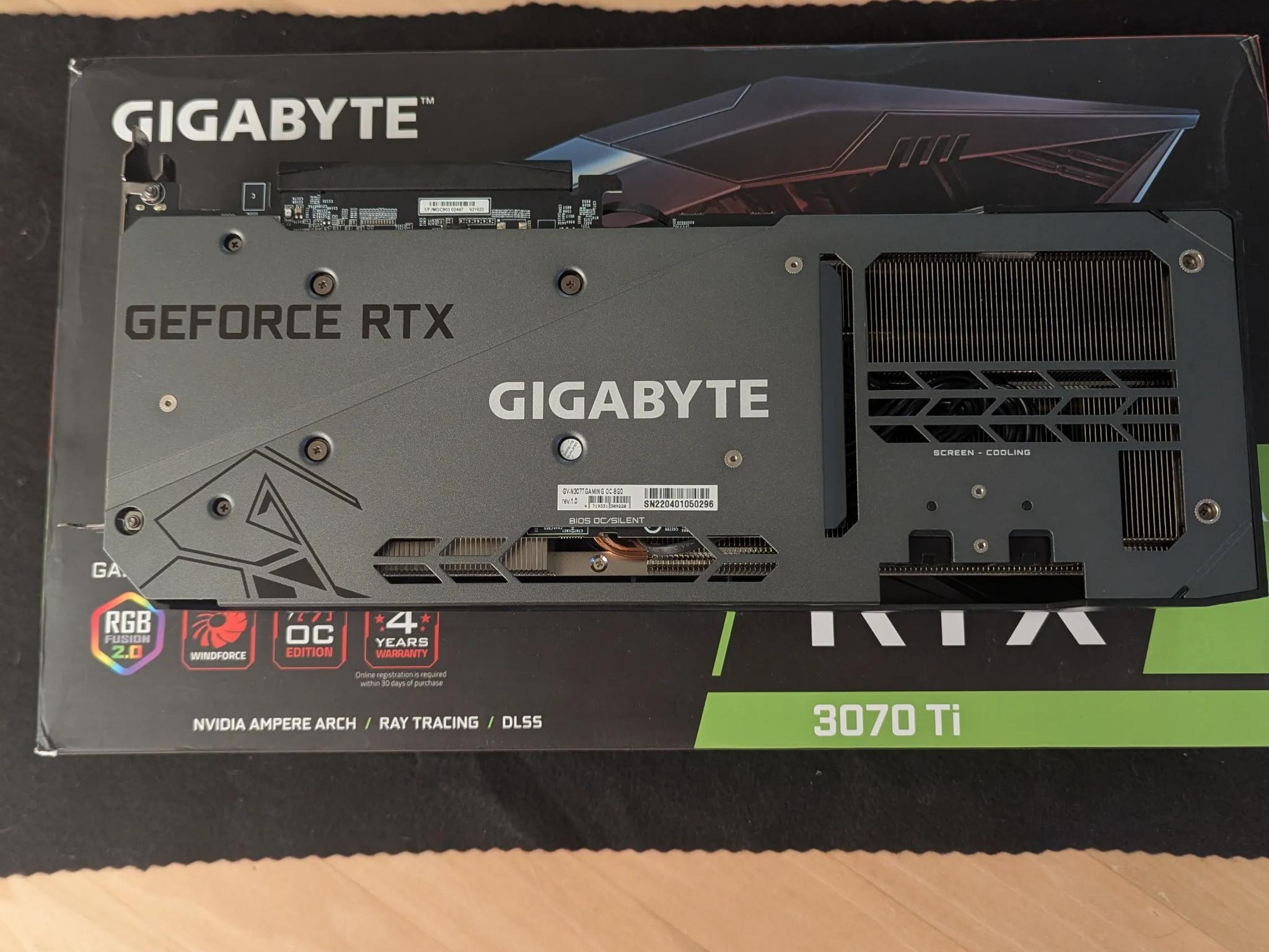 ⚡ 3070 Ti Gigabyte RTX Gaming OC – Triple Fan Powerhouse for 1440p/4K 🔹