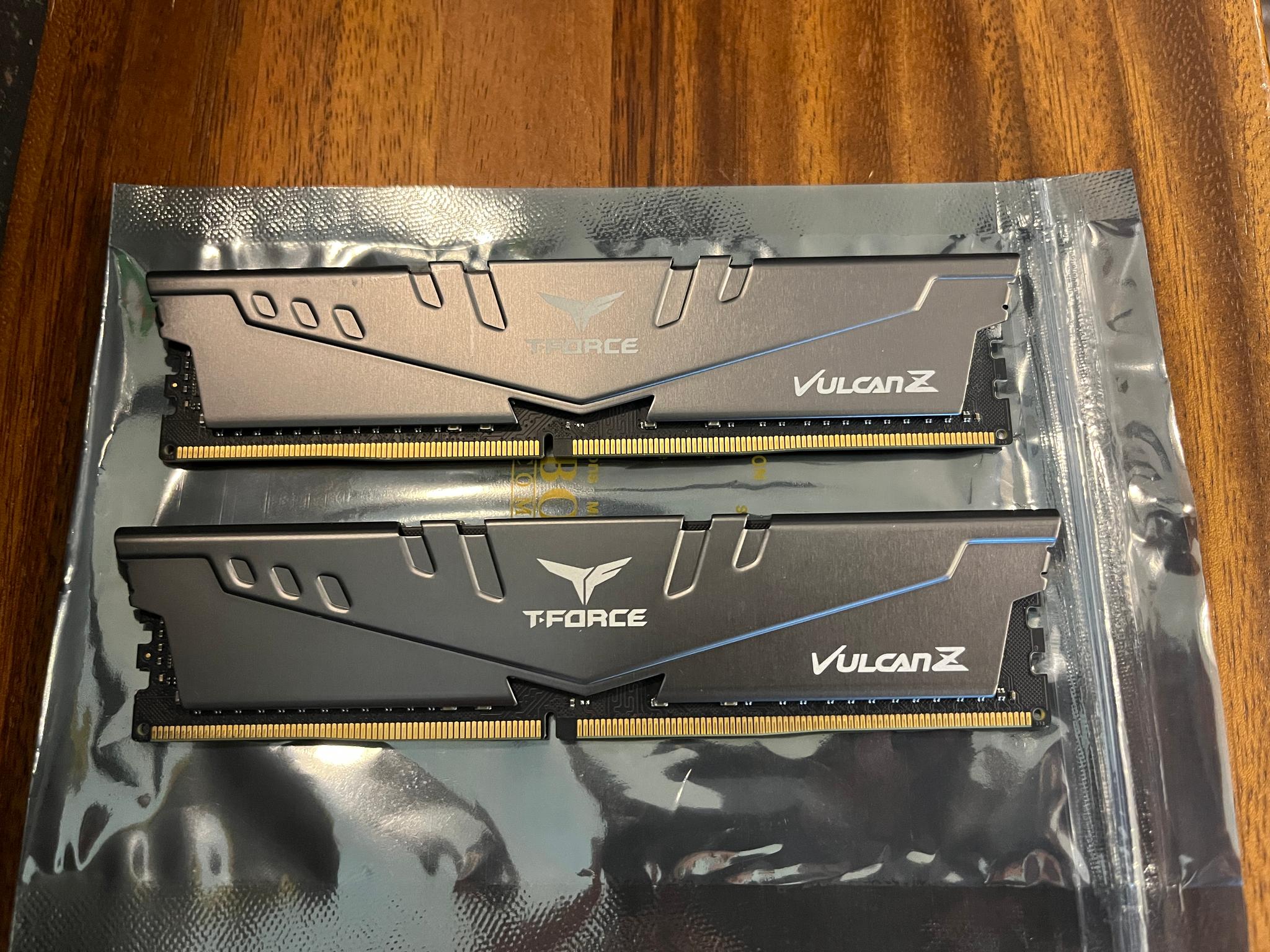 64GB TeamGroup VULCAN Z DDR4 DESKTOP MEMORY 3200MHz 2 x 32GB