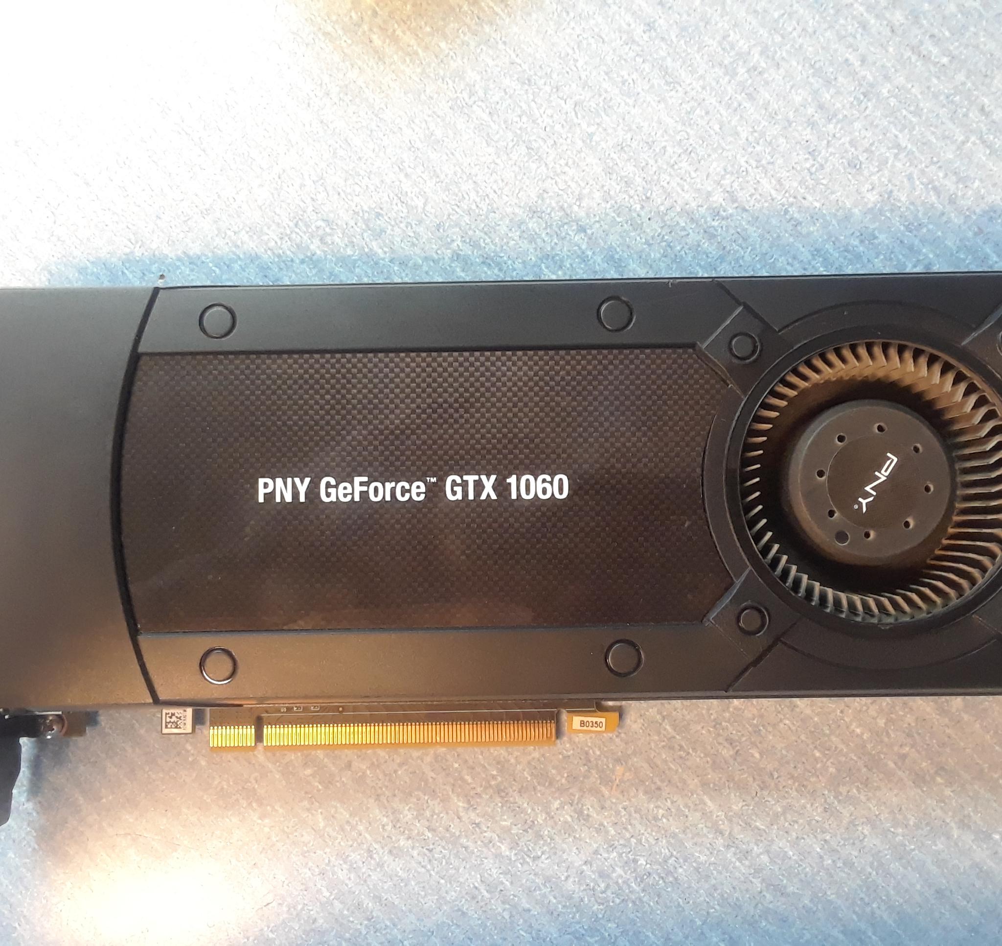 PNY Geforce GTX 1060 graphics card 6GB memory