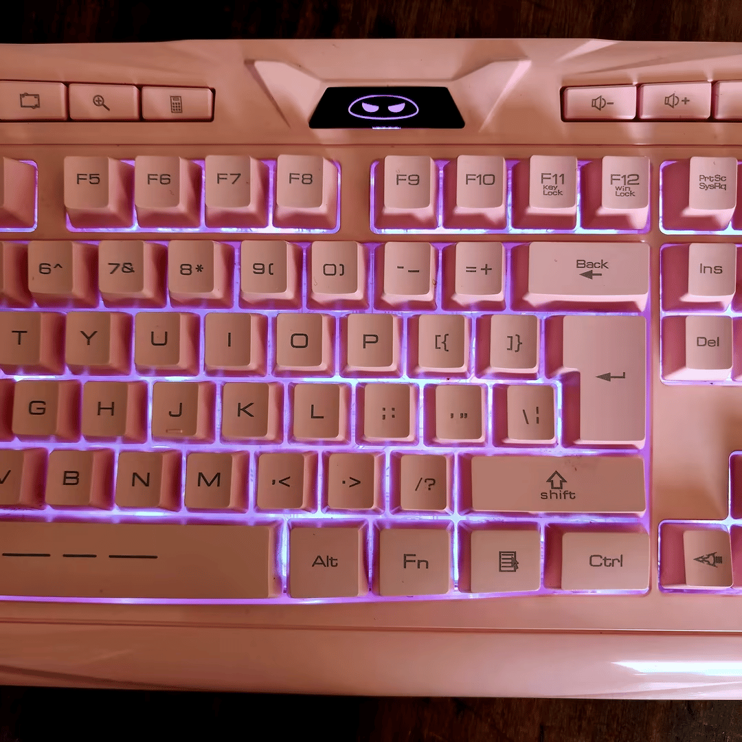 MageGee GK710 Wired Backlight Pink Membrane Keyboard
