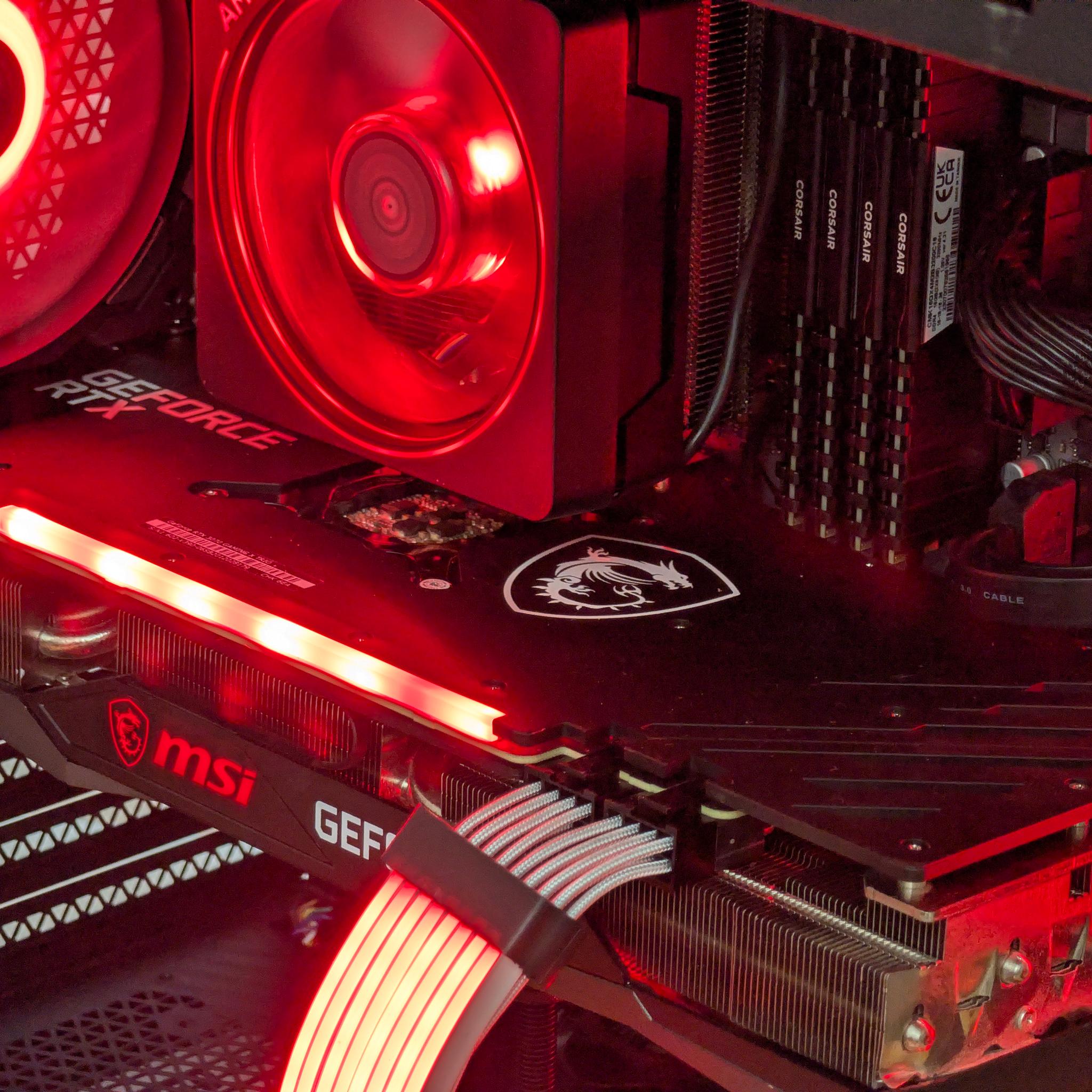 ❤️🖤Ryzen 7 3700x | RTX 3070 | 32GB DDR4 | 1TB SSD | Gaming PC🖤❤️
