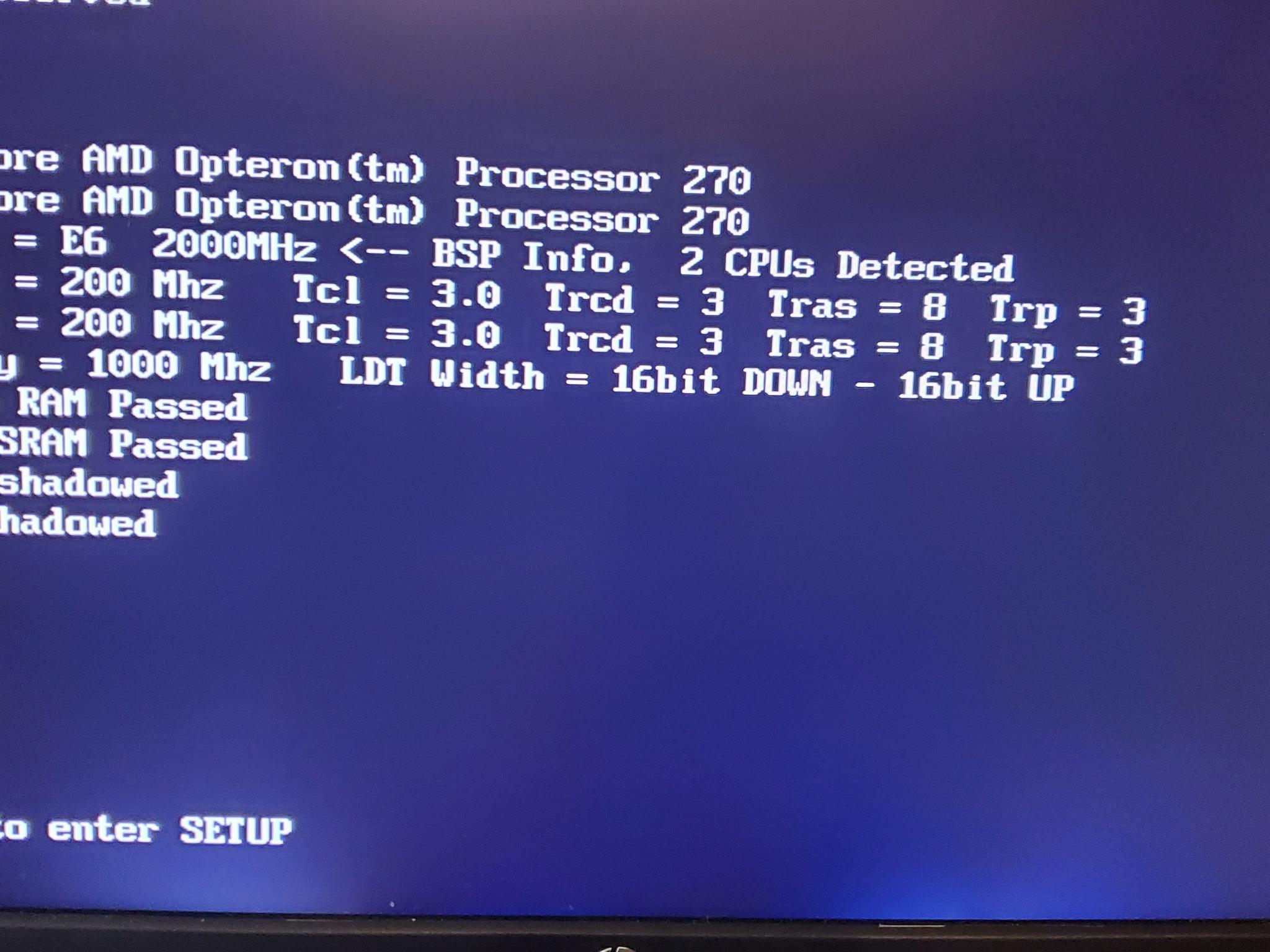 Tyan S2895A2RNF Server Motherboard, CPUs, Ram Combo