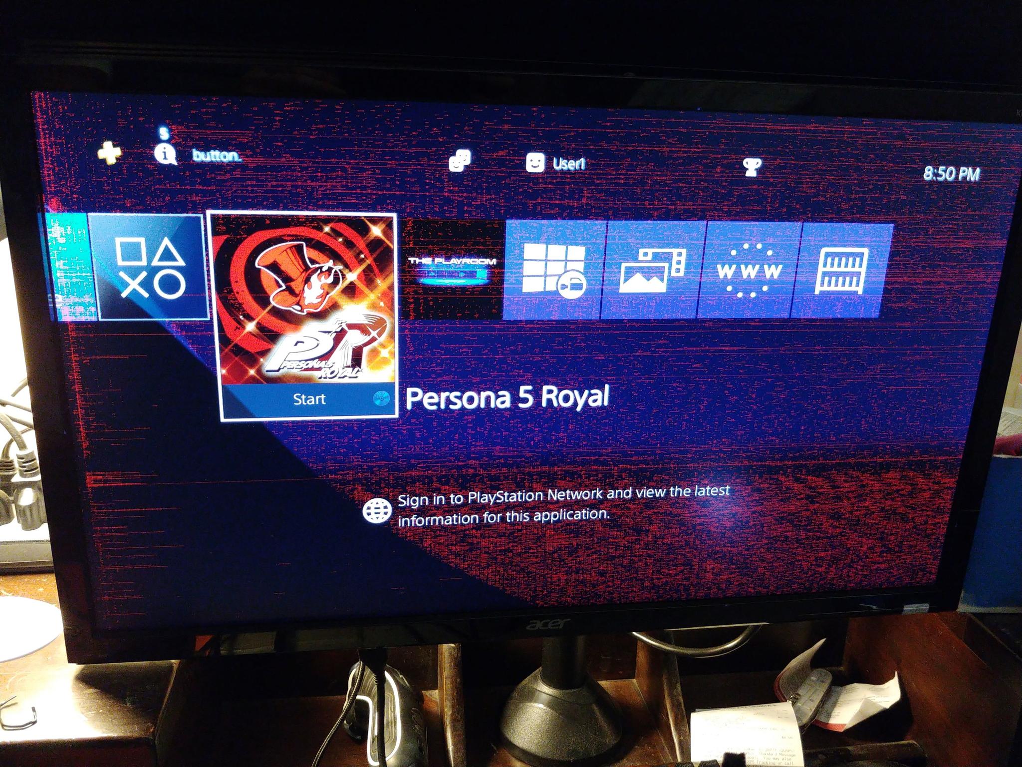 Sony PS4 FW 7.50 w/ poor HDMI port