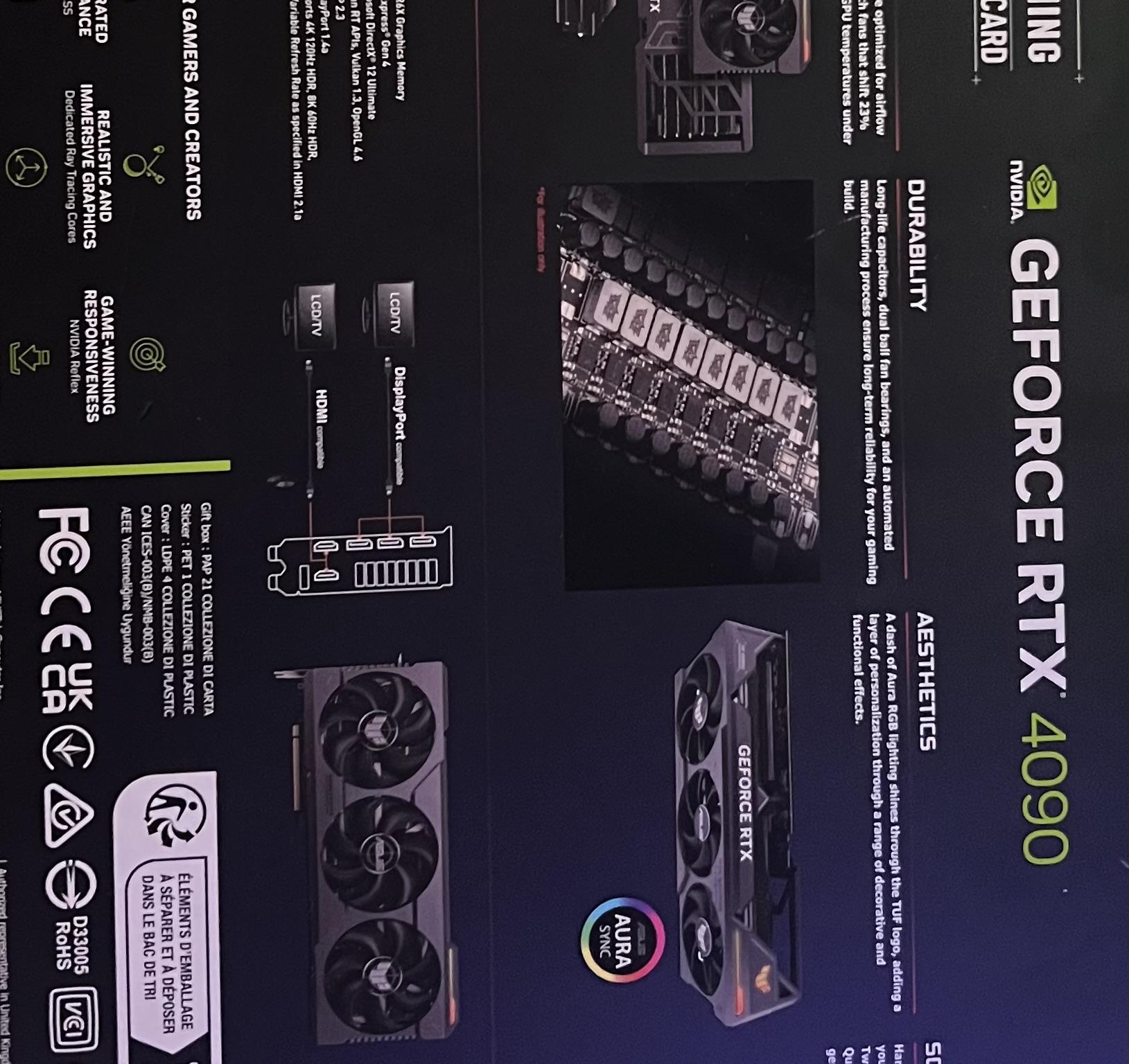 Mint Condition ASUS TUF RTX 4090