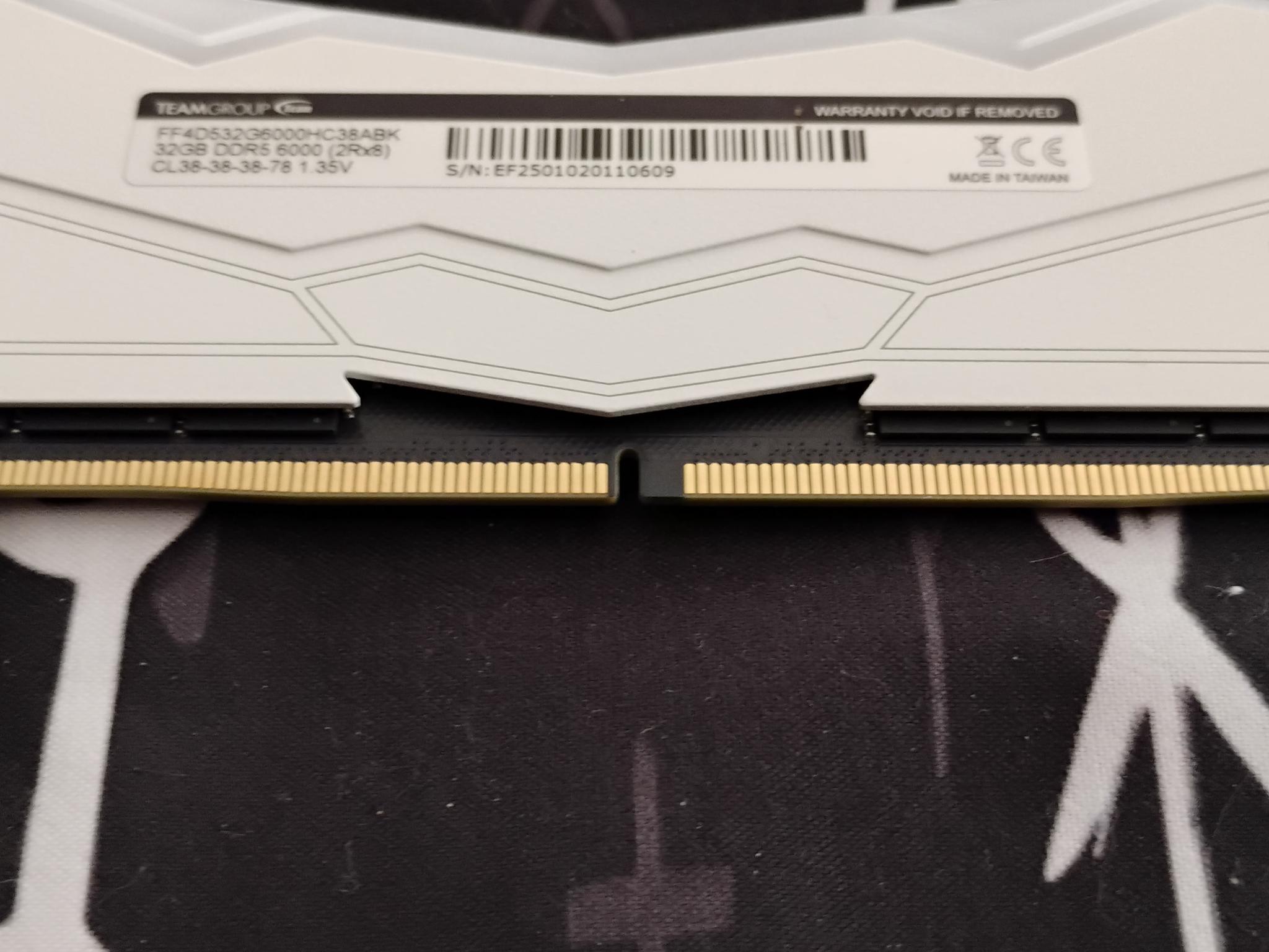 Team Group T-Force Delta RGB 64Gb DDR5 6000 (CL 38) Desktop Memory - White