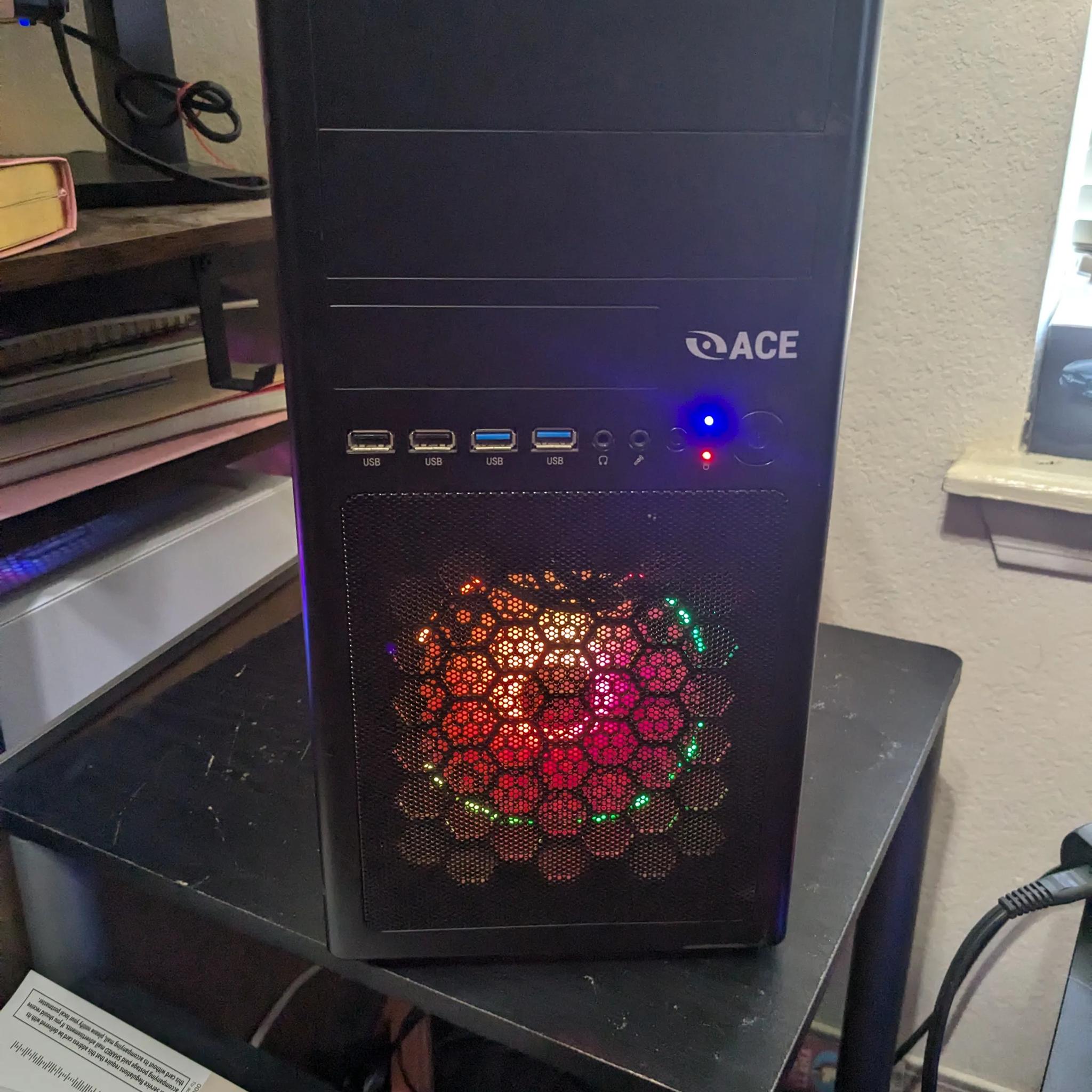 FREE SHIP|| i5-2400, 16GB RAM, GTX 760 2GB, 480GB SSD, WiFI, RGB, Win10