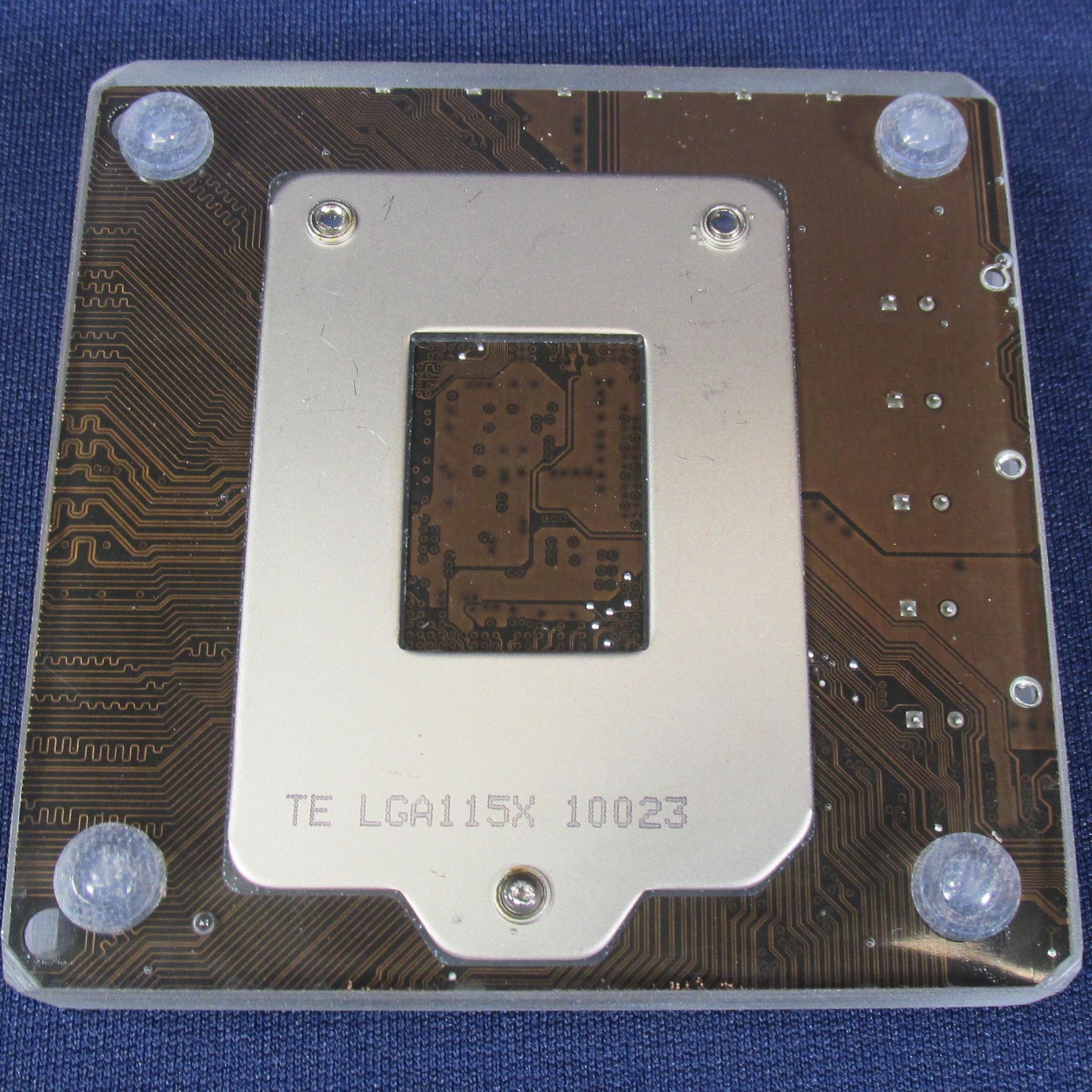 Intel Core i3-530 CPU & Motherboard - Handmade Clear Epoxy Resin Coaster With Socket 1156 CPU