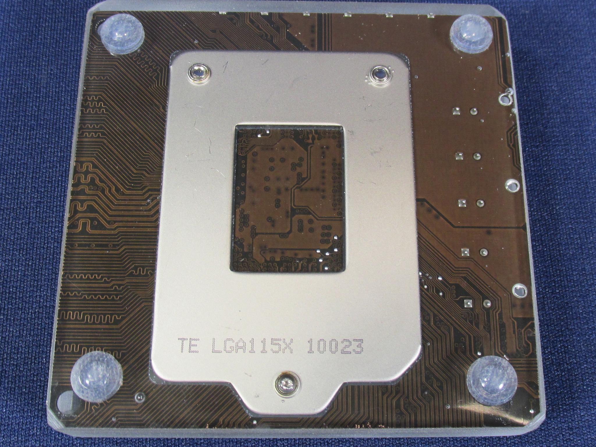 Intel Core i3-530 CPU & Motherboard - Handmade Clear Epoxy Resin Coaster With Socket 1156 CPU
