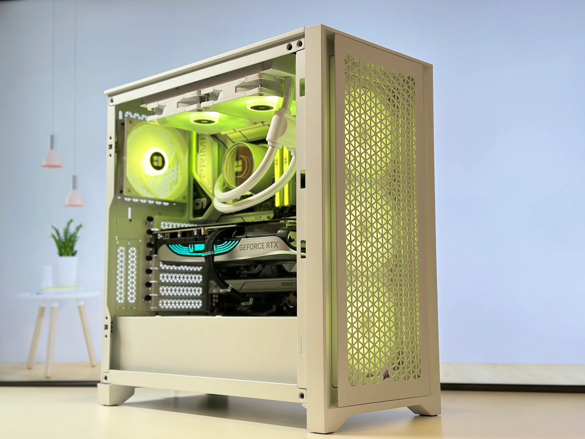 ❄️🧊Liquid Cooled Gaming PC❄️Nvidia RTX 4070 12GB❄️AMD Ryzen 5600 6 Core❄️32GB DDR4❄️1TB SSD NVME