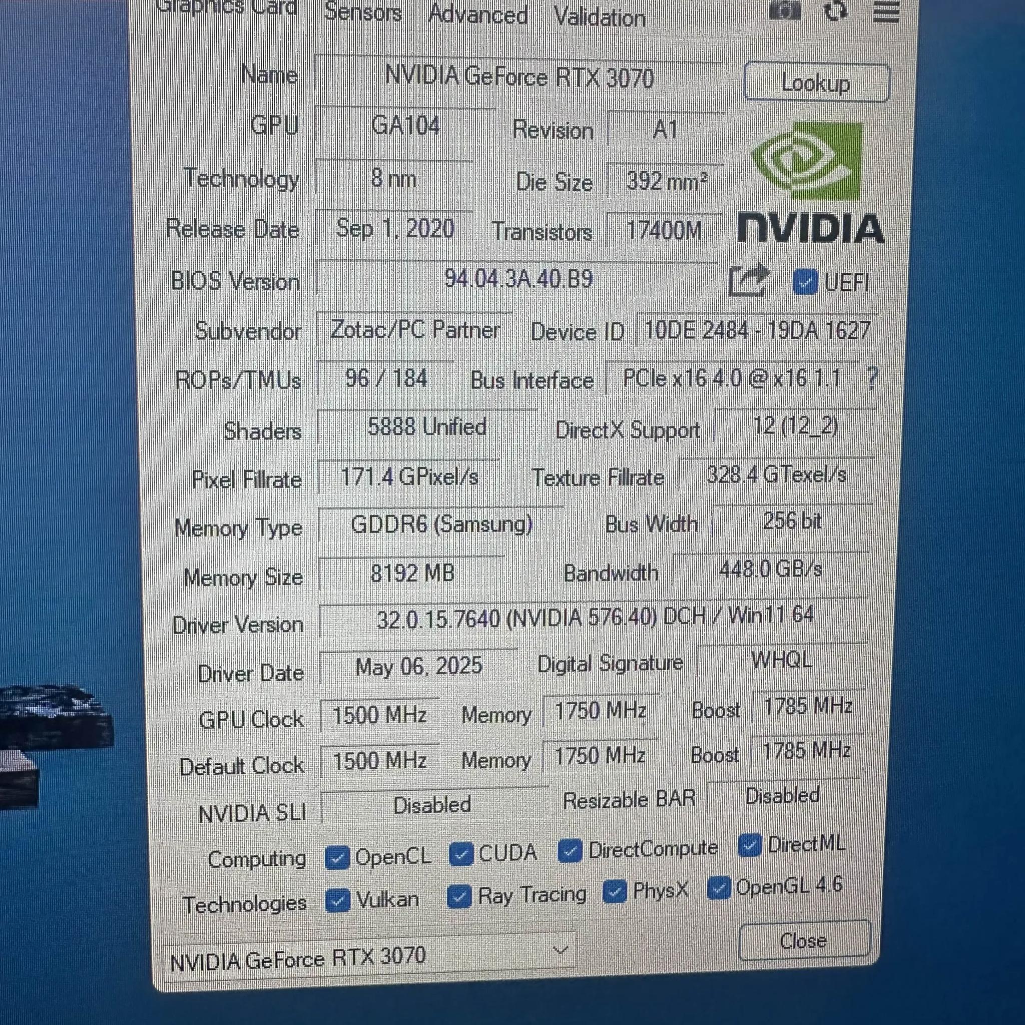 ZOTAC RTX 3070