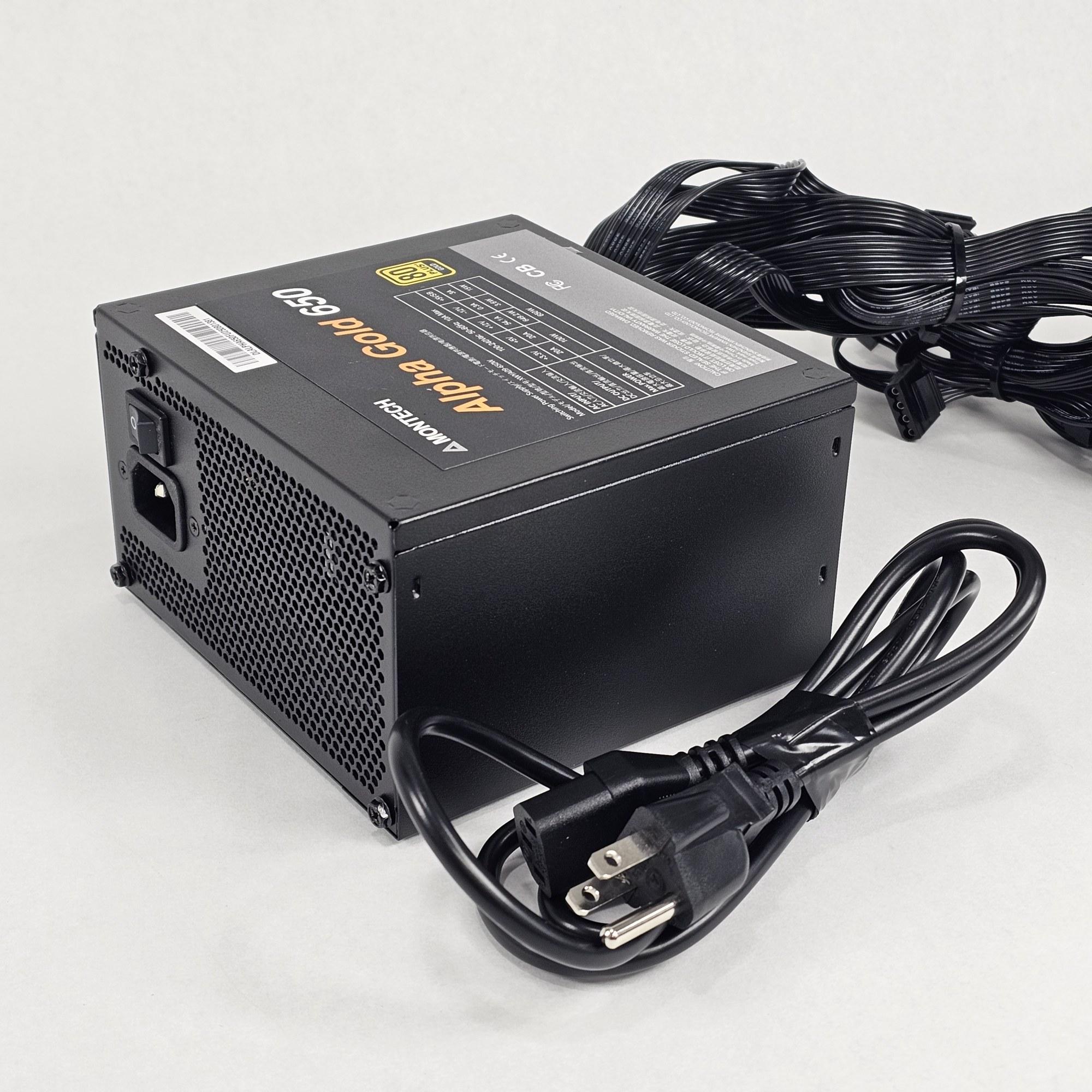 650 Watt PSU Montech Alpha Gold 650 Power Supply