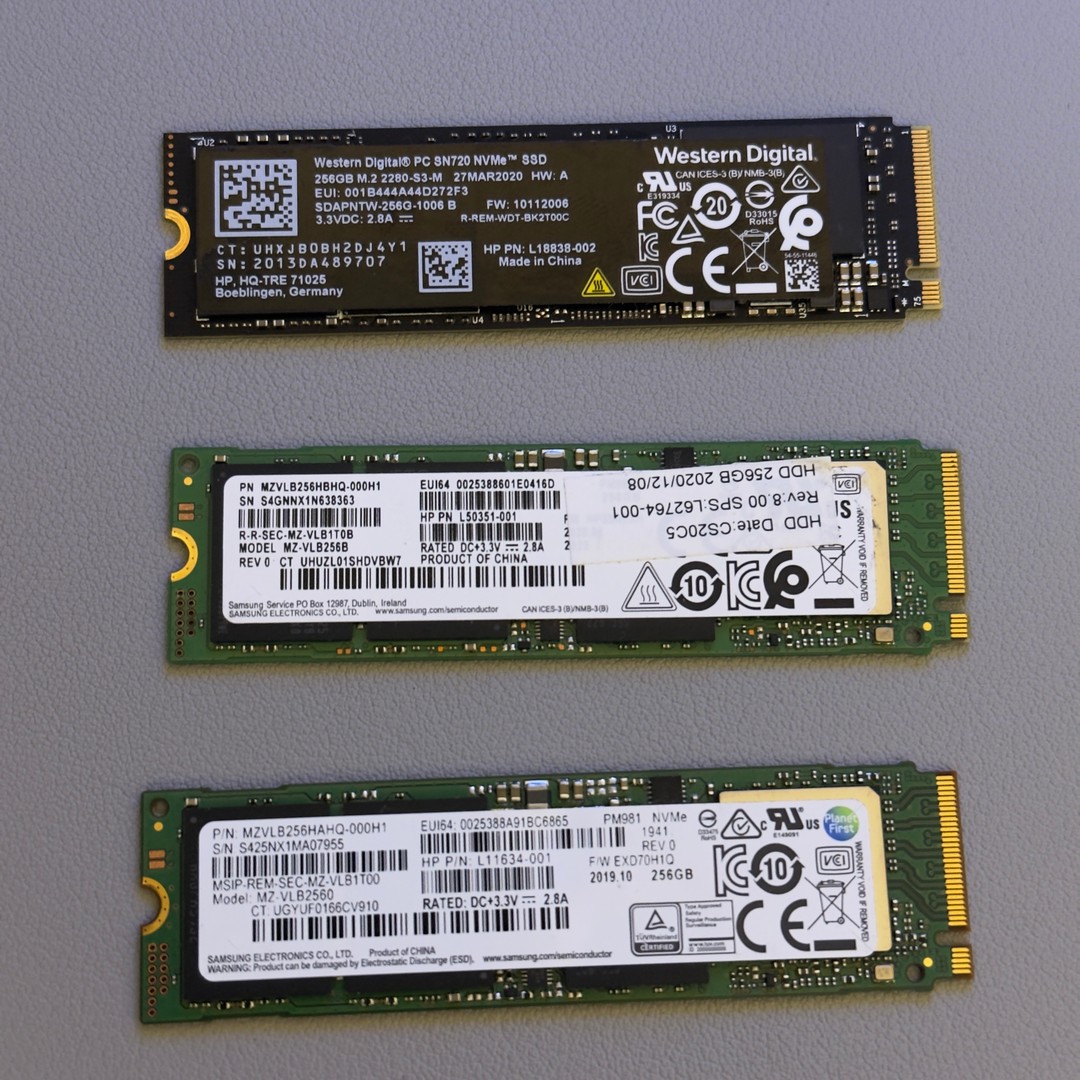 3x 256GB SSDs | Jawa