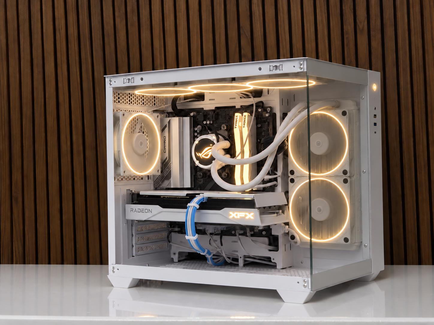 💻 All White 1440P Gaming PC 💻| Ryzen 5 9600X | 9060XT 16GB | 32GB DDR5 | NVME | WiFI Windows 11