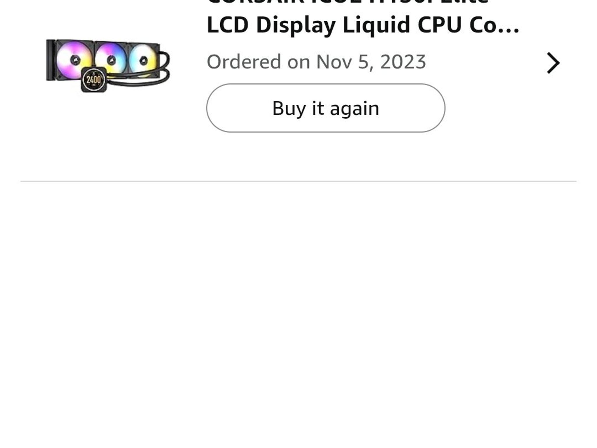 CORSAIR iCUE H150i Elite LCD Liquid CPU Cooler