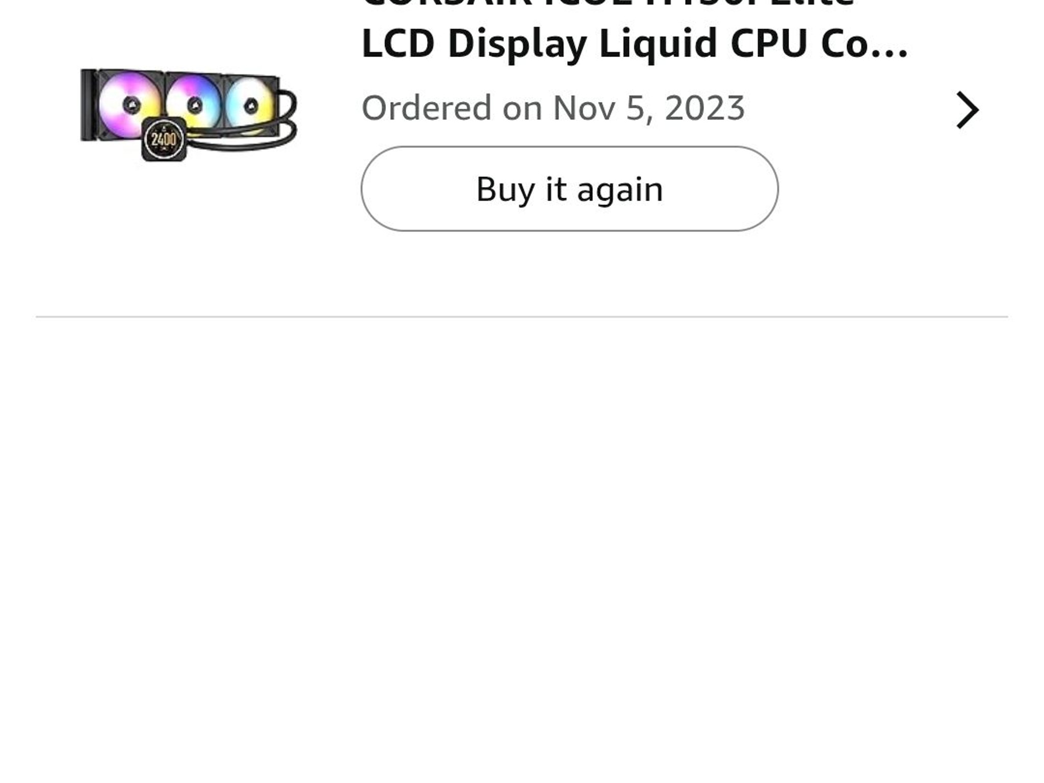 CORSAIR iCUE H150i Elite LCD Liquid CPU Cooler