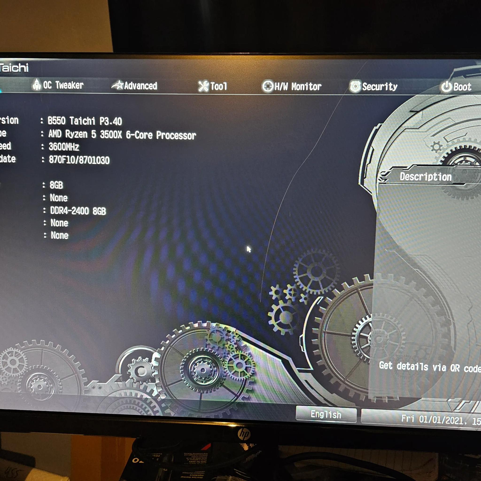 ASROCK Taichi B550 Motherboard BIOS UPDATED