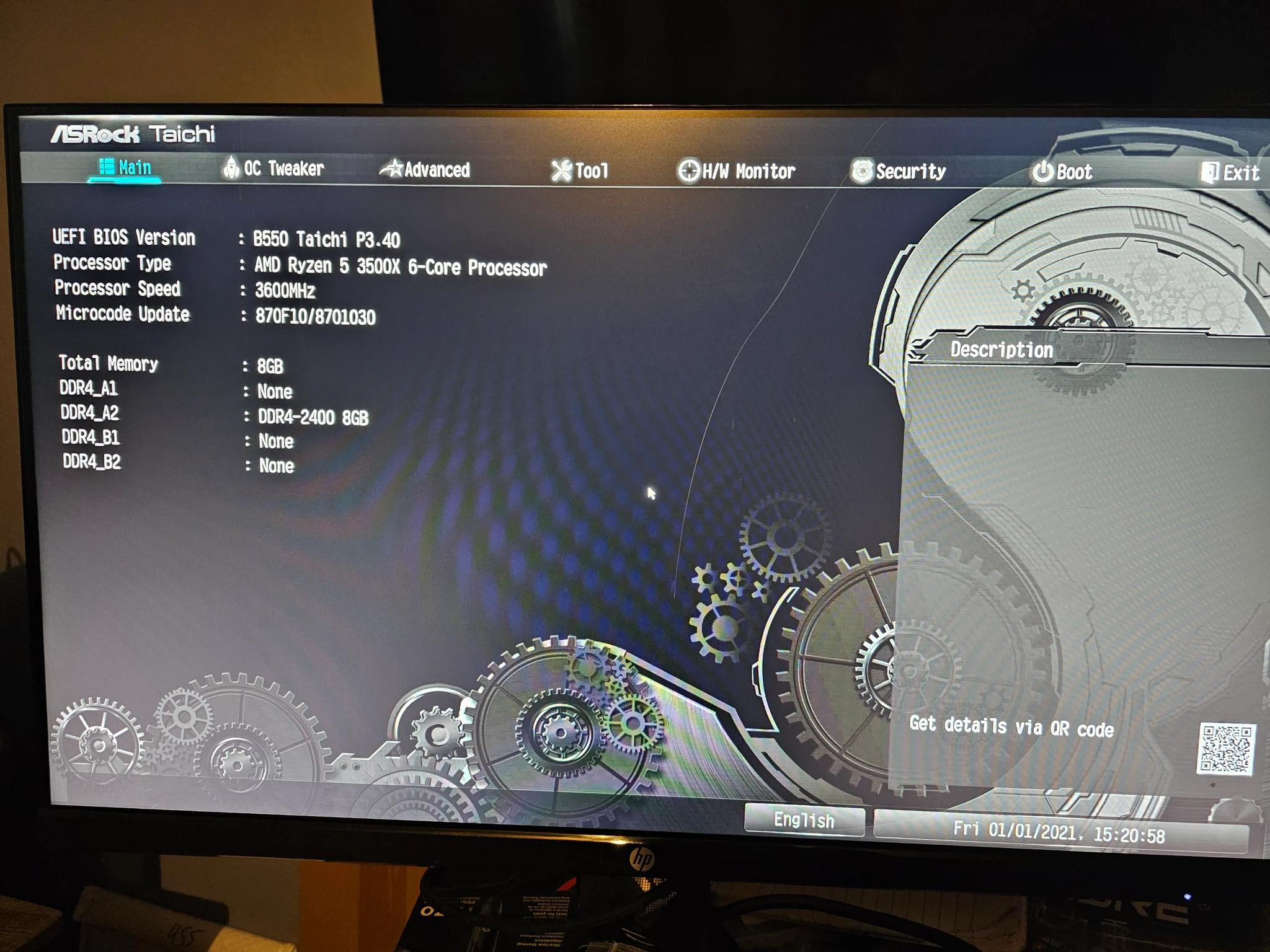 ASROCK Taichi B550 Motherboard BIOS UPDATED