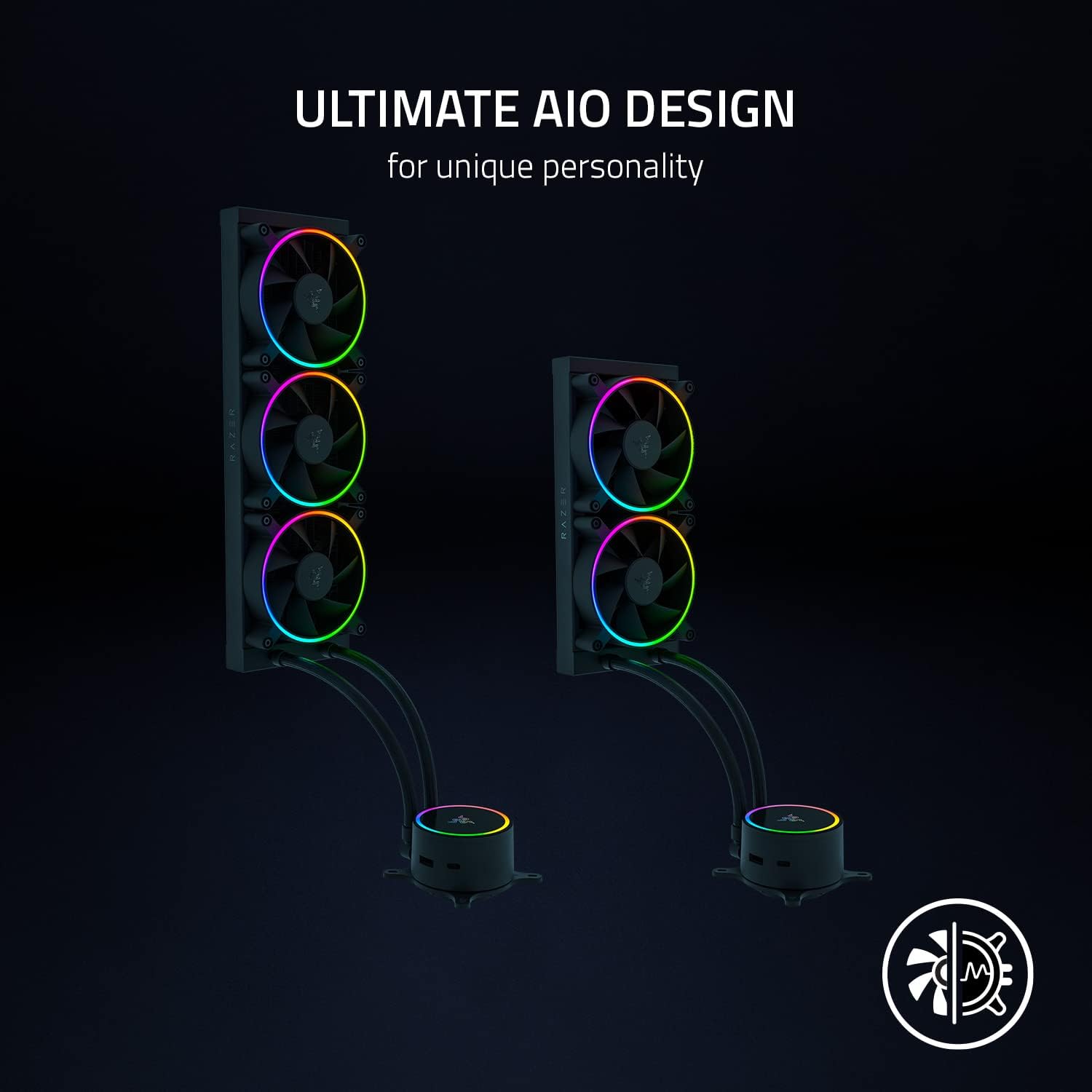 Razer Hanbo Chroma RGB AIO-  Intel LGA 115X Series, 2011, 1200, 1700, AM5 Compatible - 360MM