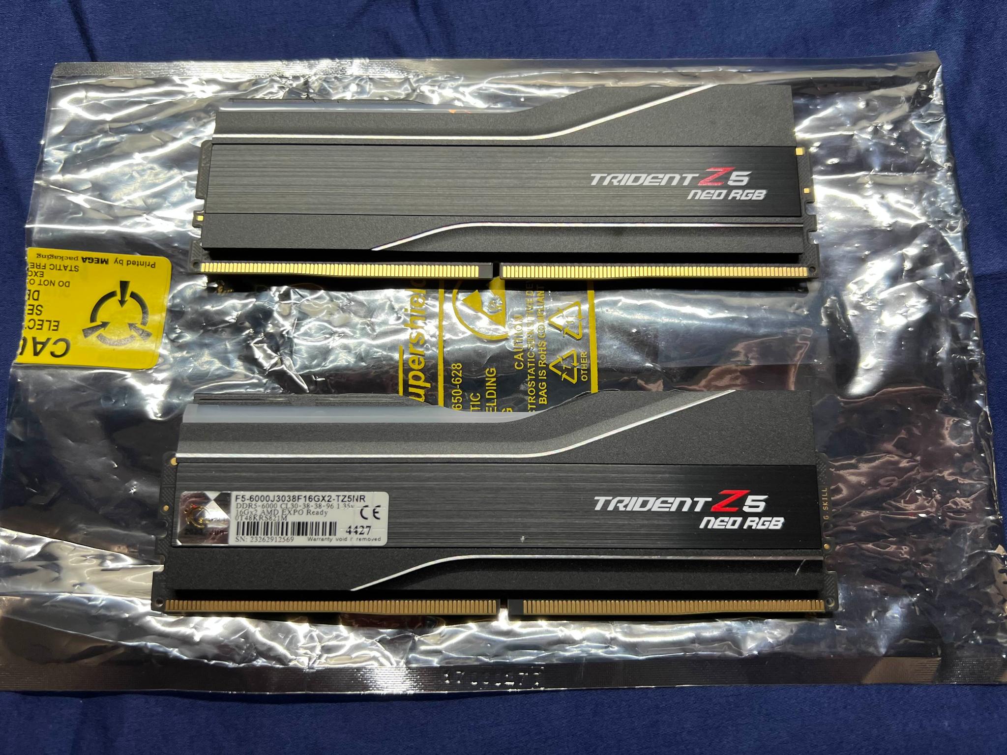 32 GB DDR5‑6000 G.Skill Trident Z5 Neo RGB Memory Kit — EXPO/XMP 3.0