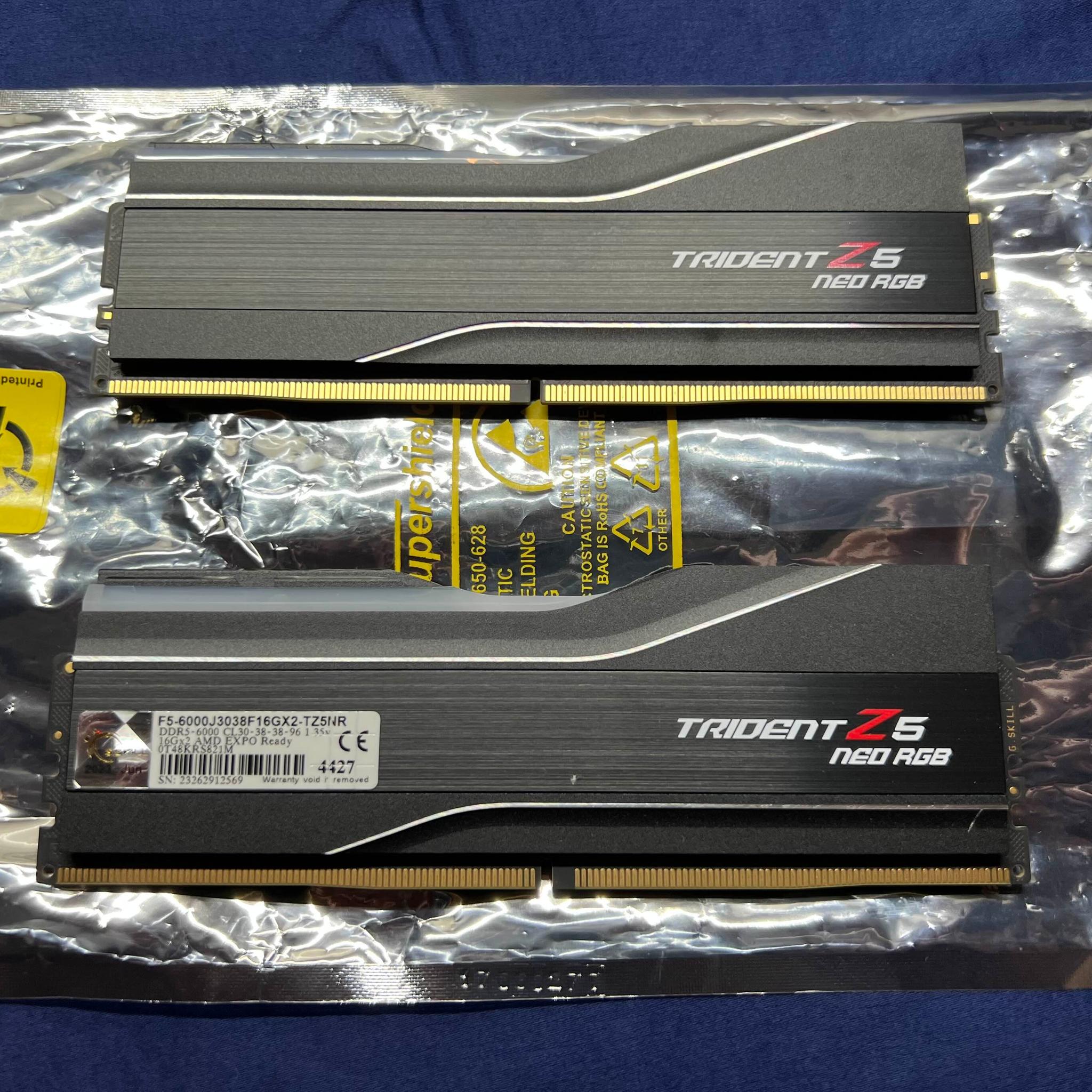 32 GB DDR5‑6000 G.Skill Trident Z5 Neo RGB Memory Kit — EXPO/XMP 3.0