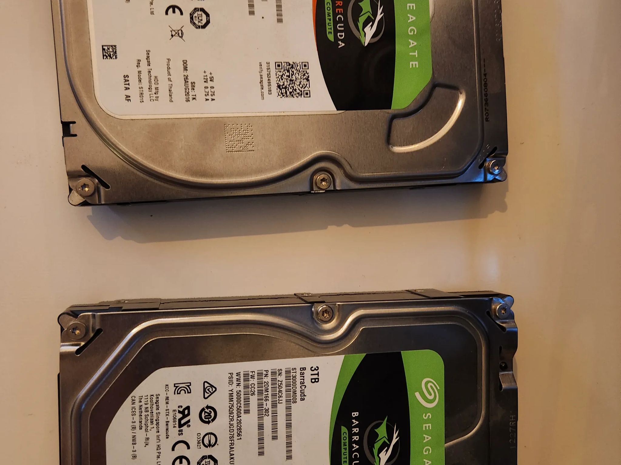 Seagate Barracuda 3TB & Firecuda 1TB