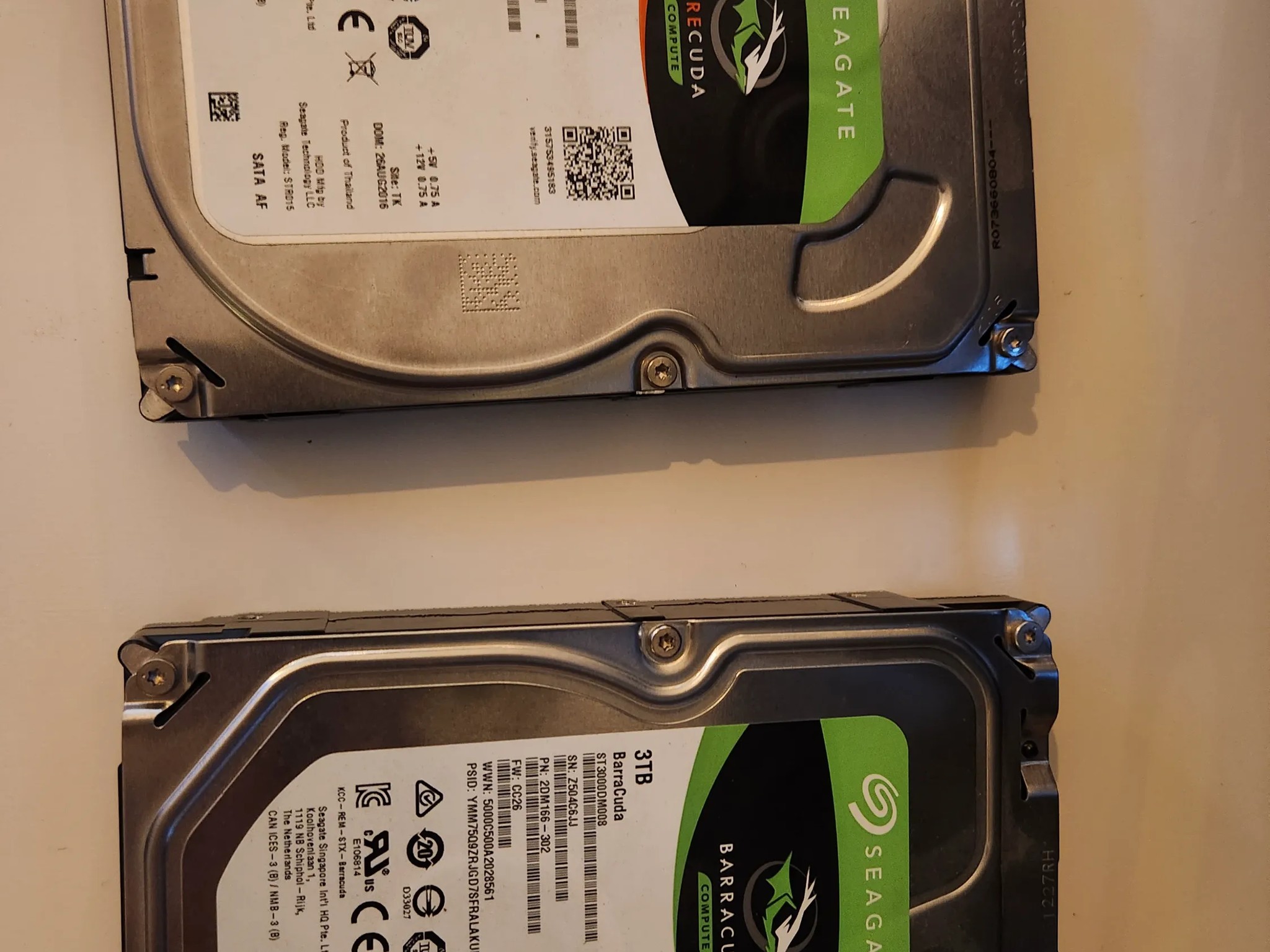 Seagate Barracuda 3TB & Firecuda 1TB