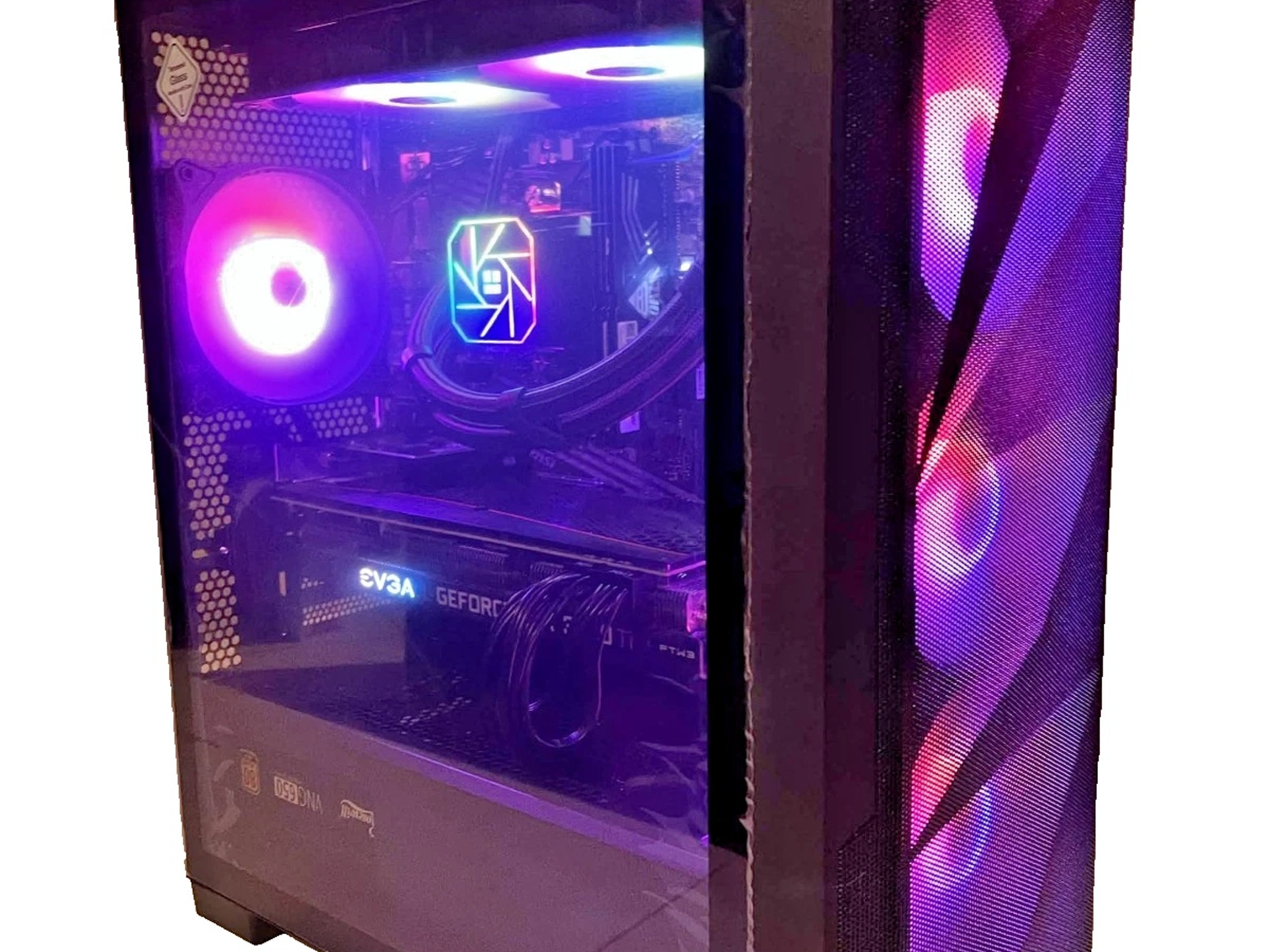 RTX 3060 Ti Gaming PC Ryzen 5 5500, 32GB DDR4 3200MT/s, 1 TB NVMe SSD.