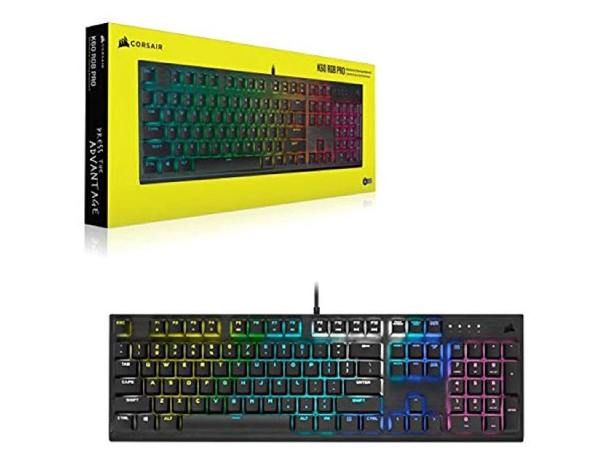 Corsair K60 RGB PRO Low Profile Mechanical Gaming Keyboard - Like New, Open Box