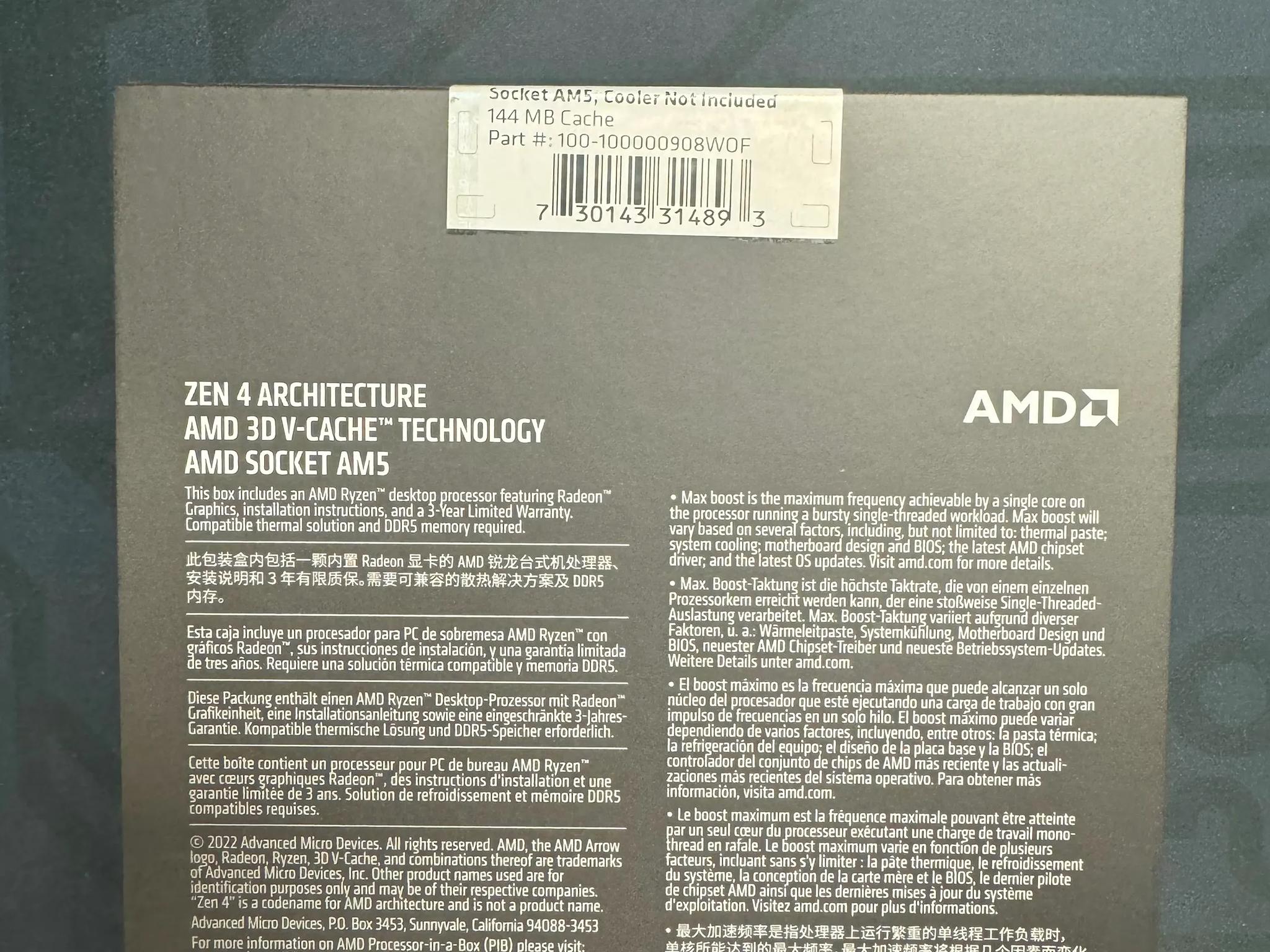 AMD Ryzen 9 7950X3D *New in Box*