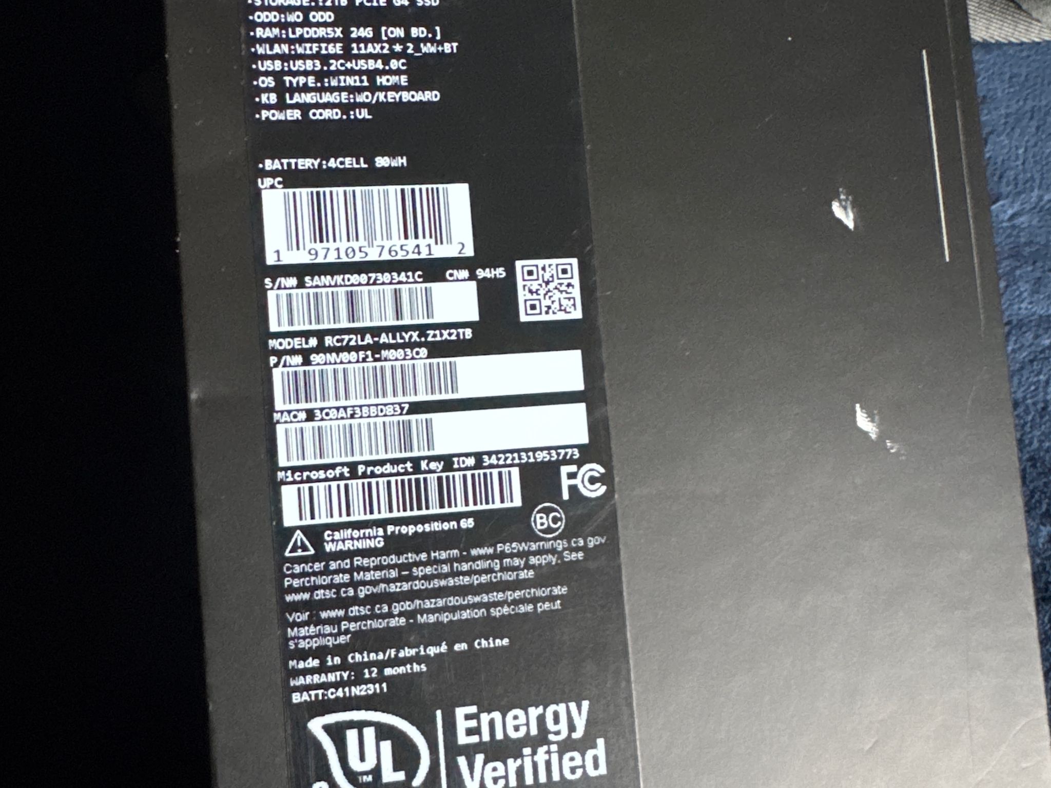 OG ROG ALLY X - RC72LA-ALLYX.Z1X2TB